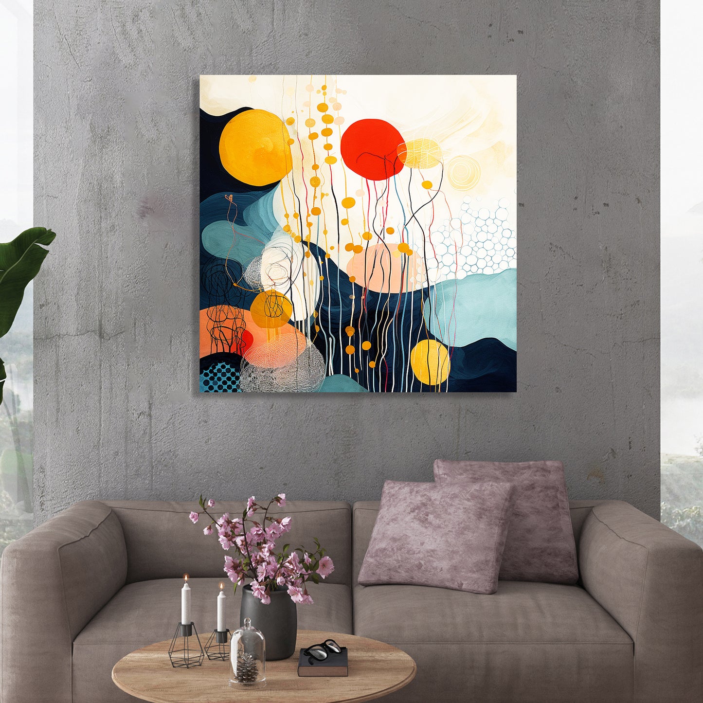 Abstract Canvas Painting - Modern Canvas Art