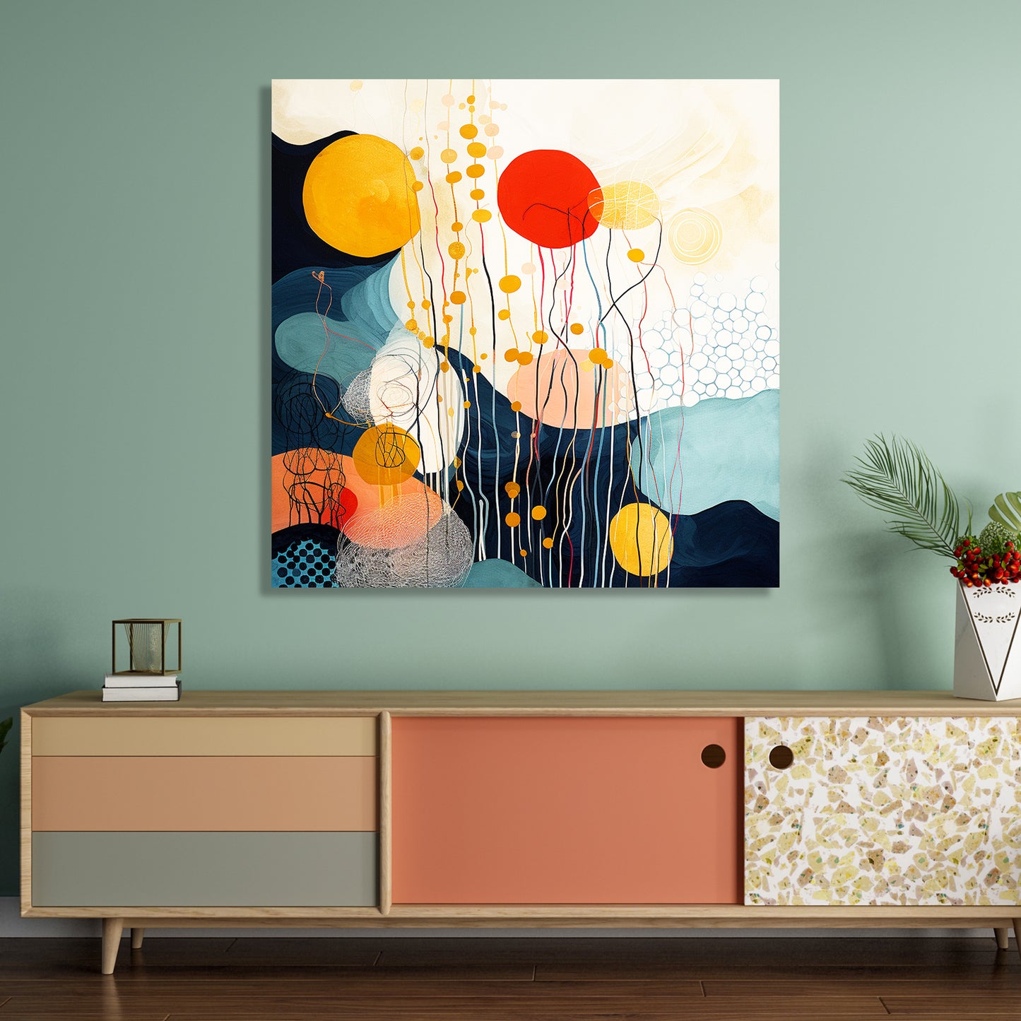 Abstract Canvas Painting - Modern Canvas Art