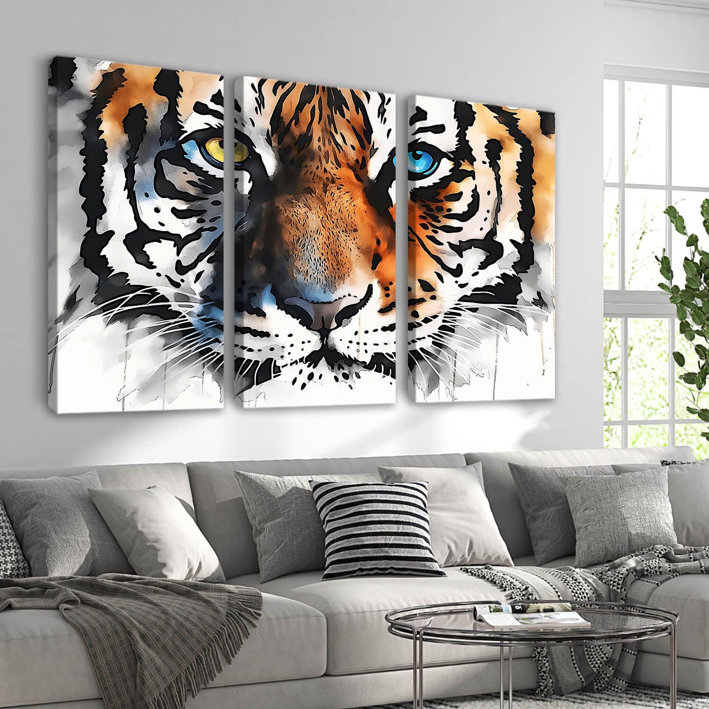 Tiger Wall Art Canvas For Home Decor Office Living Room