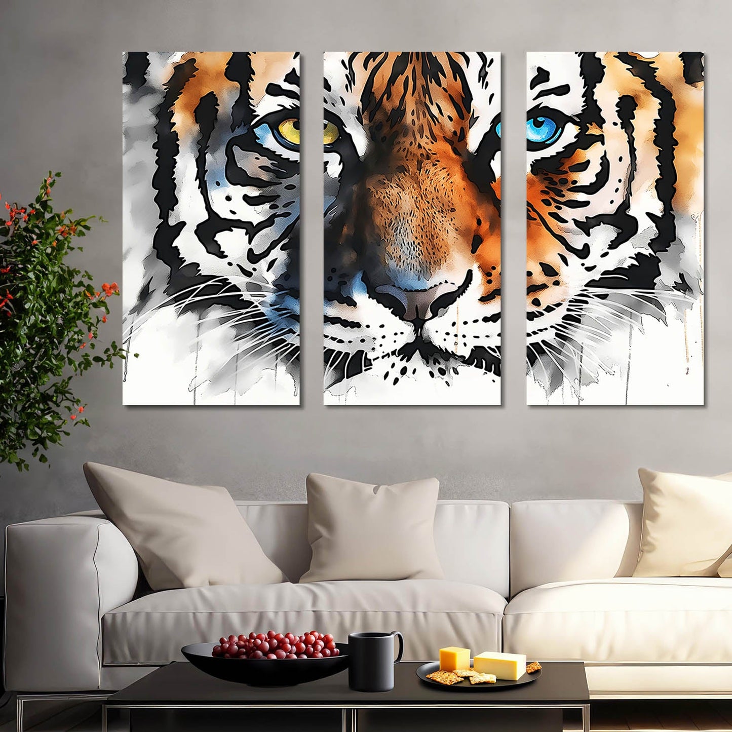 Tiger Wall Art Canvas For Home Decor Office Living Room