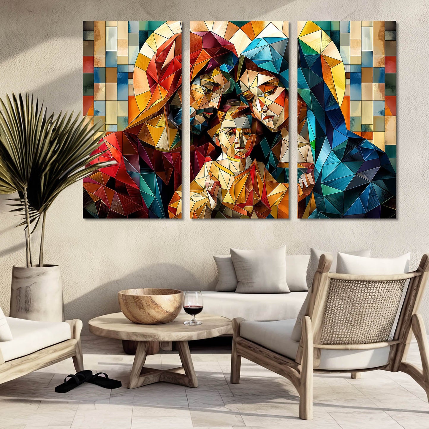 Jesus family Wall Art Canvas For Home Décor Office Living Room
