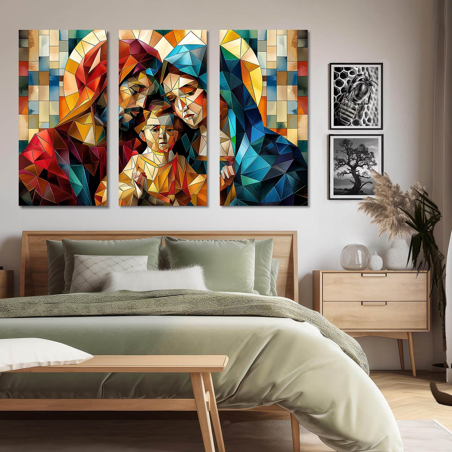 Jesus family Wall Art Canvas For Home Décor Office Living Room