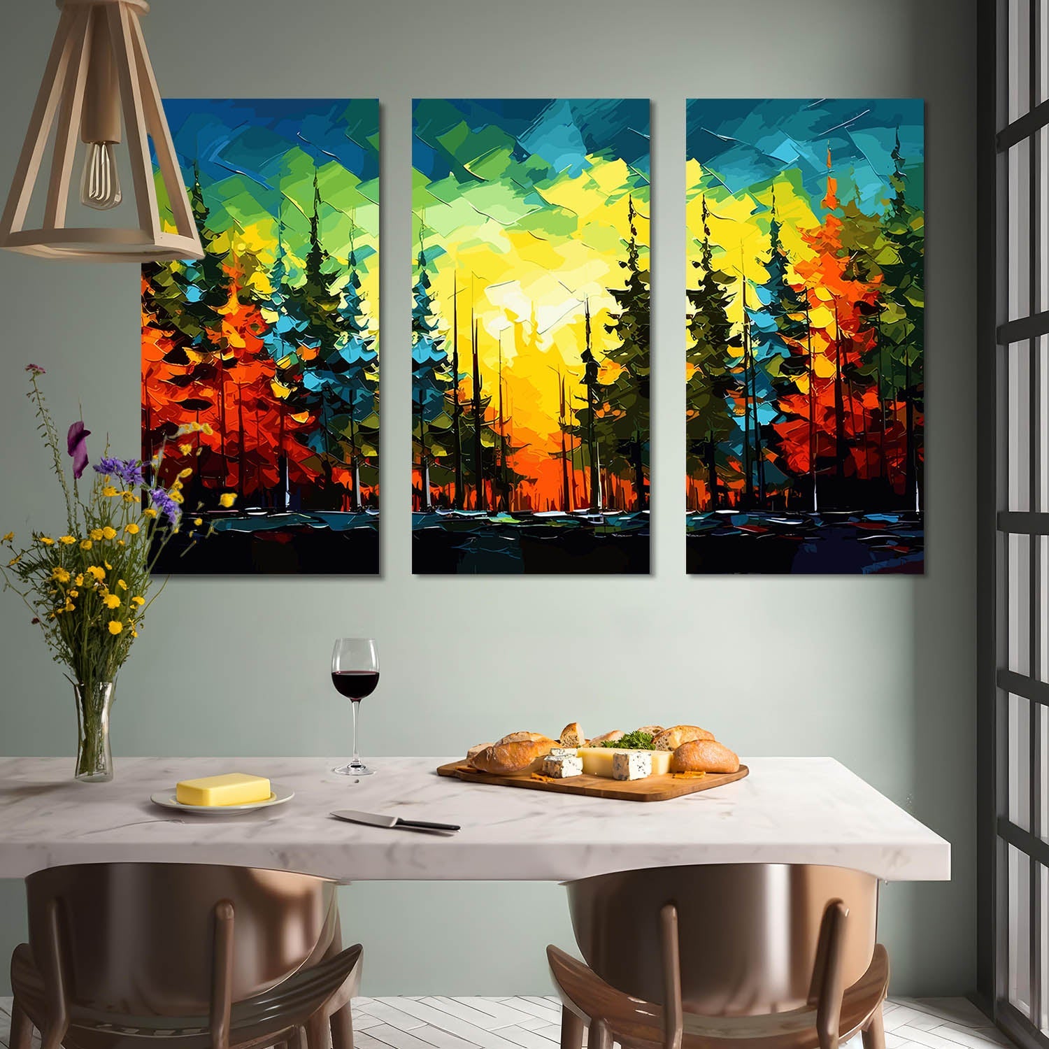 Nature Inspired Wall Art Canvas For Living Room canvas painting wall ...