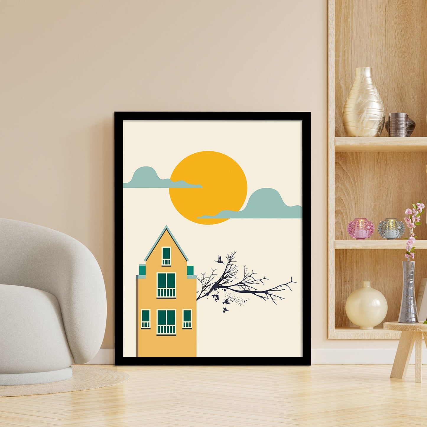 Elegant Minimal Framed Wall Art for Home and Office Decor