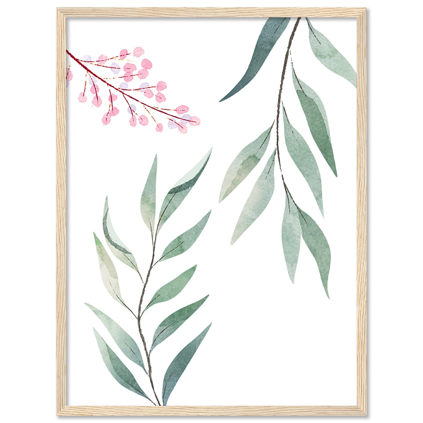 Nature Inspired Framed Art Posters for Home and Office Wall Decor