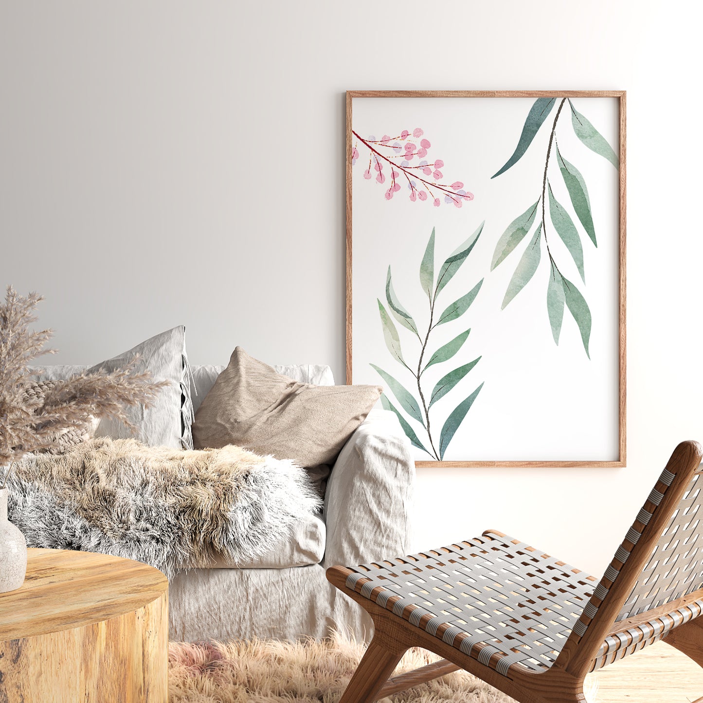 Nature Inspired Framed Art Posters for Home and Office Wall Decor