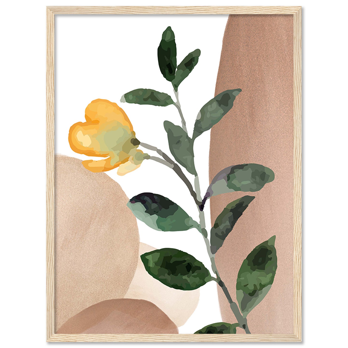 Graceful Floral Modern Art for Home and Office Wall Decor
