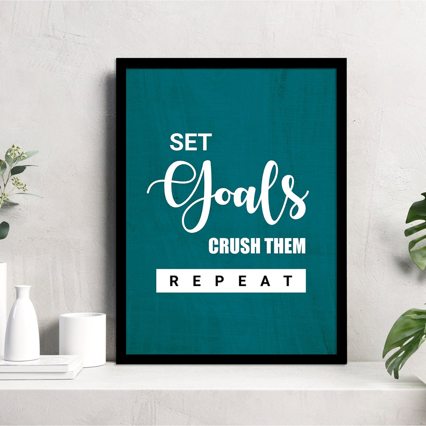Motivational Quotes Poster with Frame for Home and Office Wall Decor