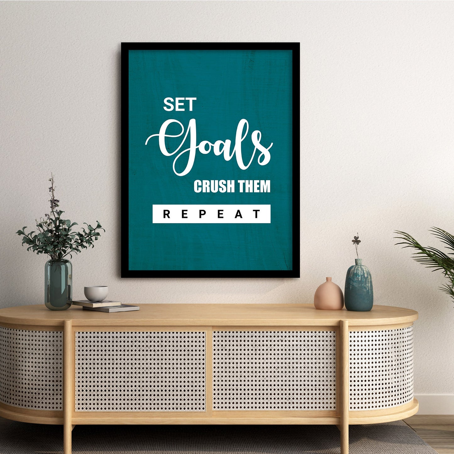 Motivational Quotes Poster with Frame for Home and Office Wall Decor
