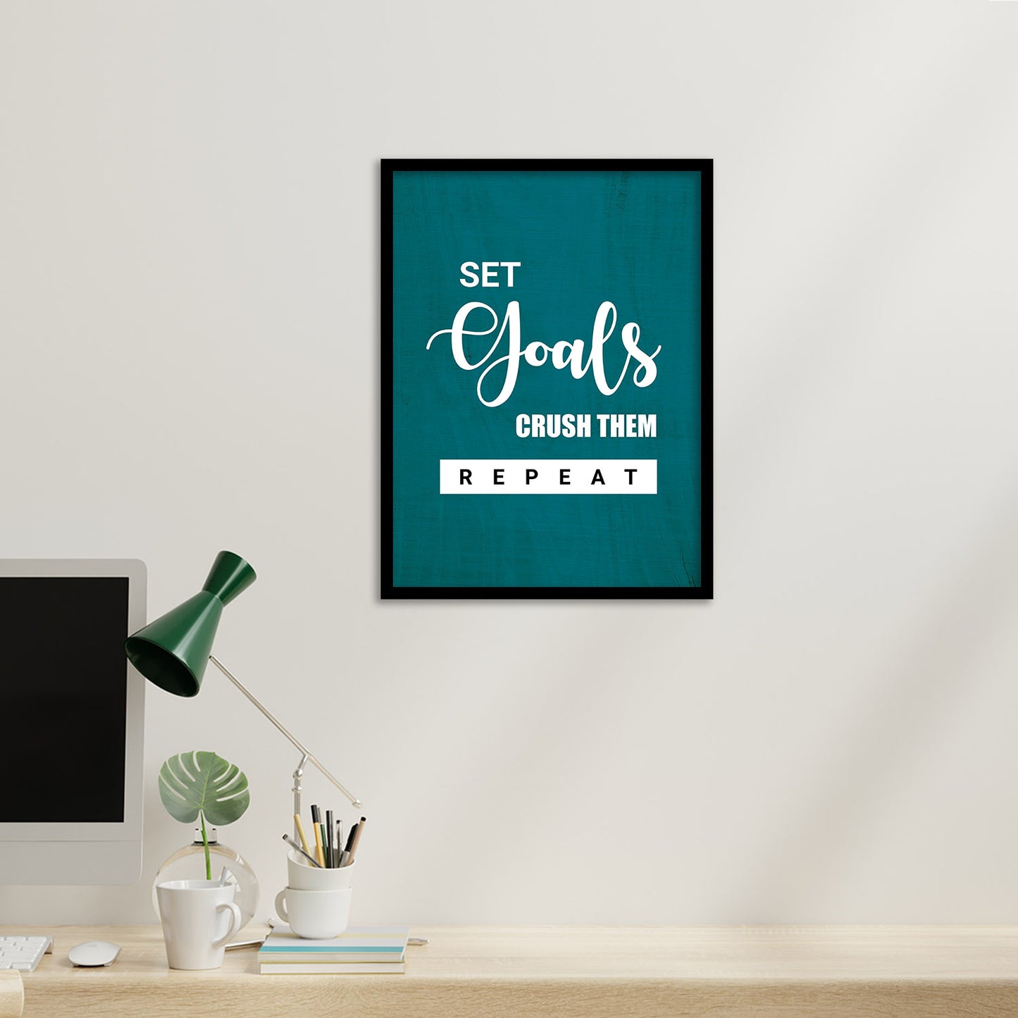 Motivational Quotes Poster with Frame for Home and Office Wall Decor