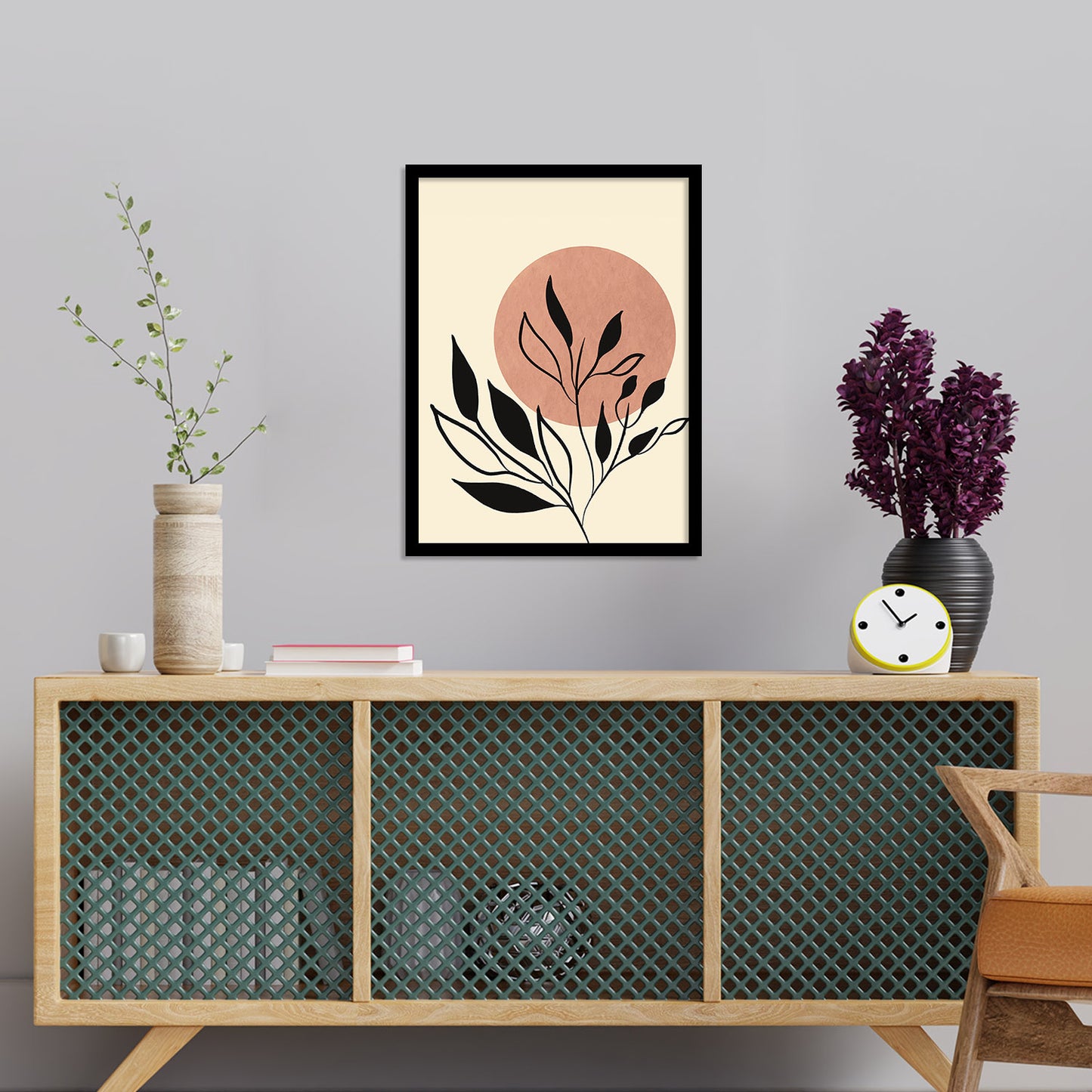 Minimalist Framed Art for Home and Office Wall Decor