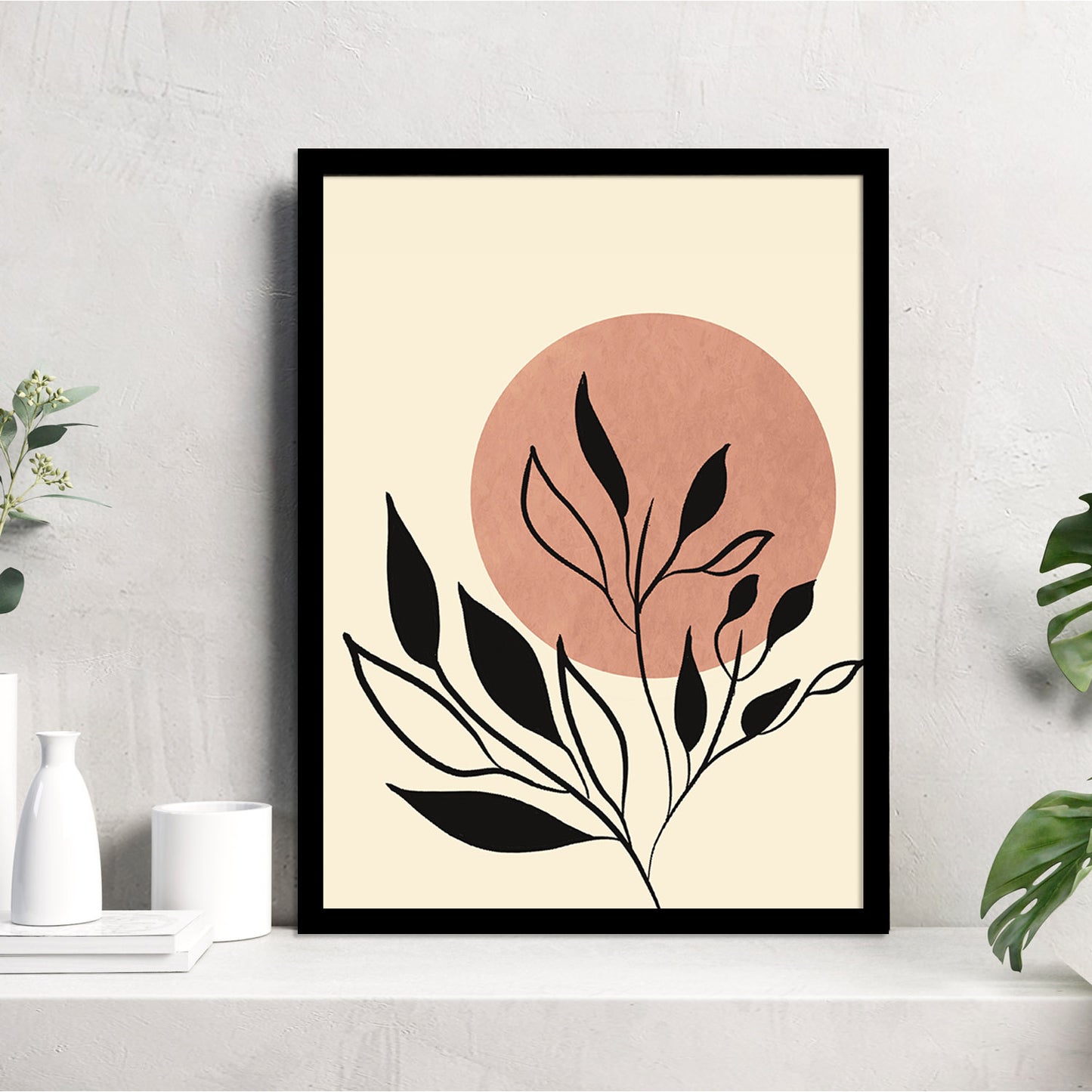 Minimalist Framed Art for Home and Office Wall Decor