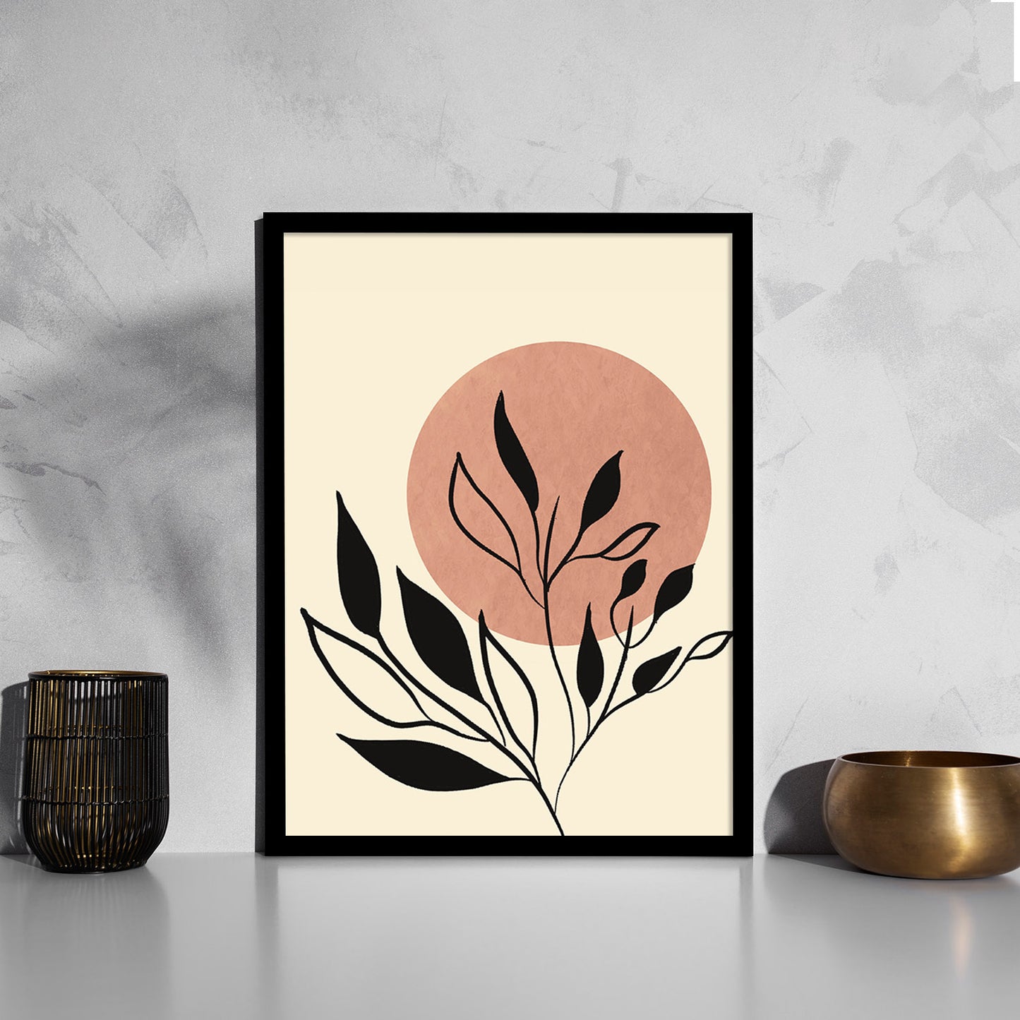 Minimalist Framed Art for Home and Office Wall Decor