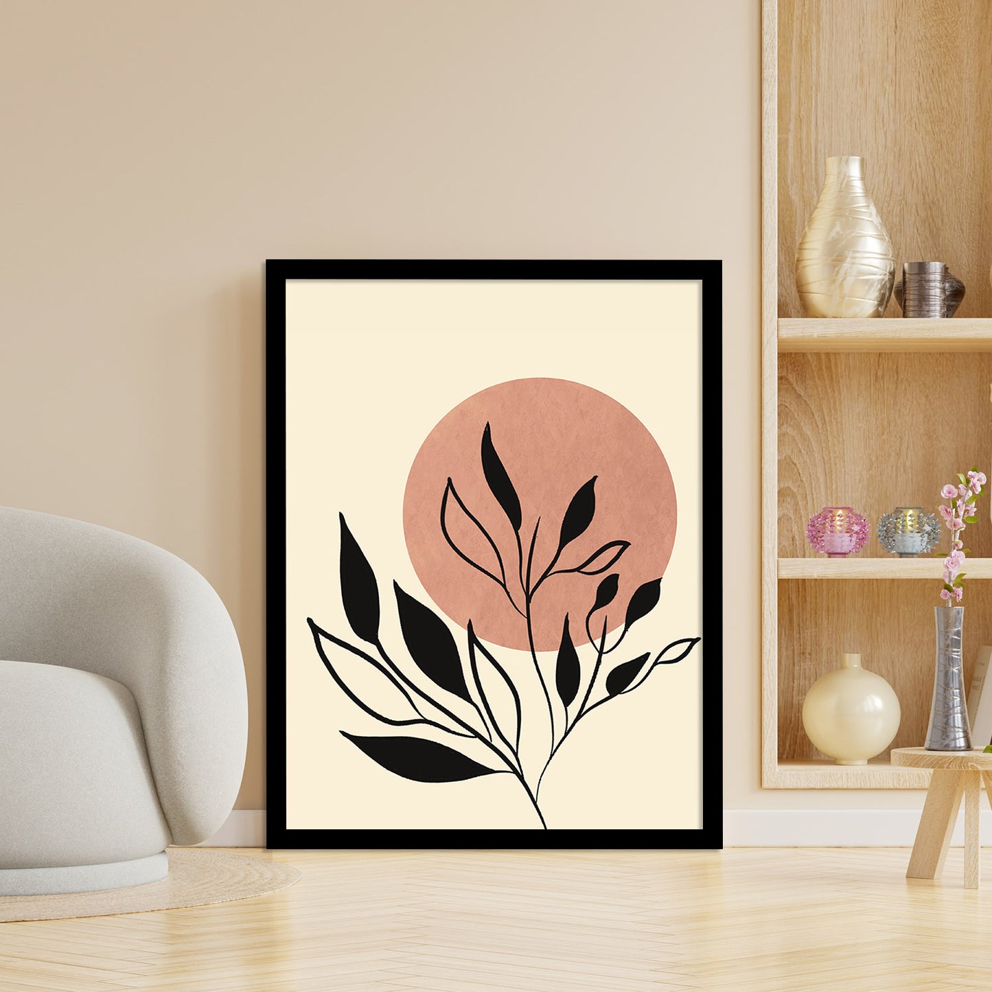 Minimalist Framed Art for Home and Office Wall Decor