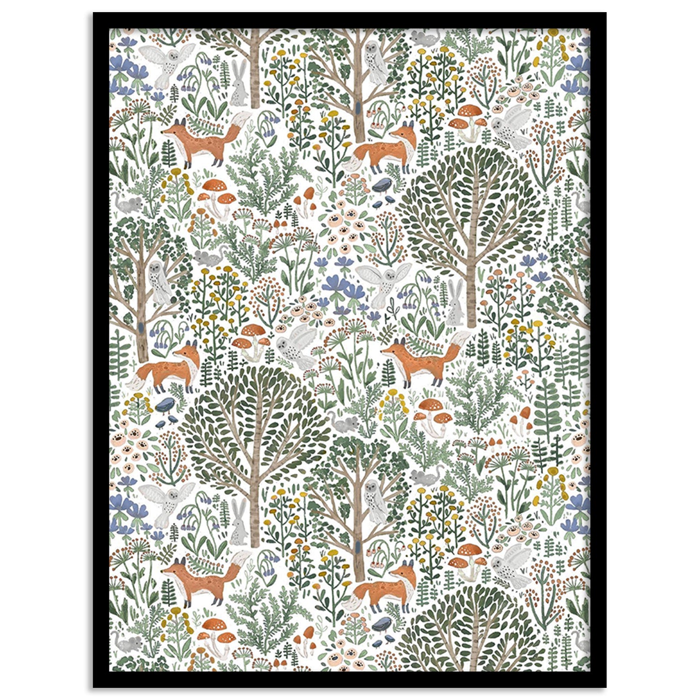 Nature Inspired Framed Art Posters for Home and Office Wall Decor