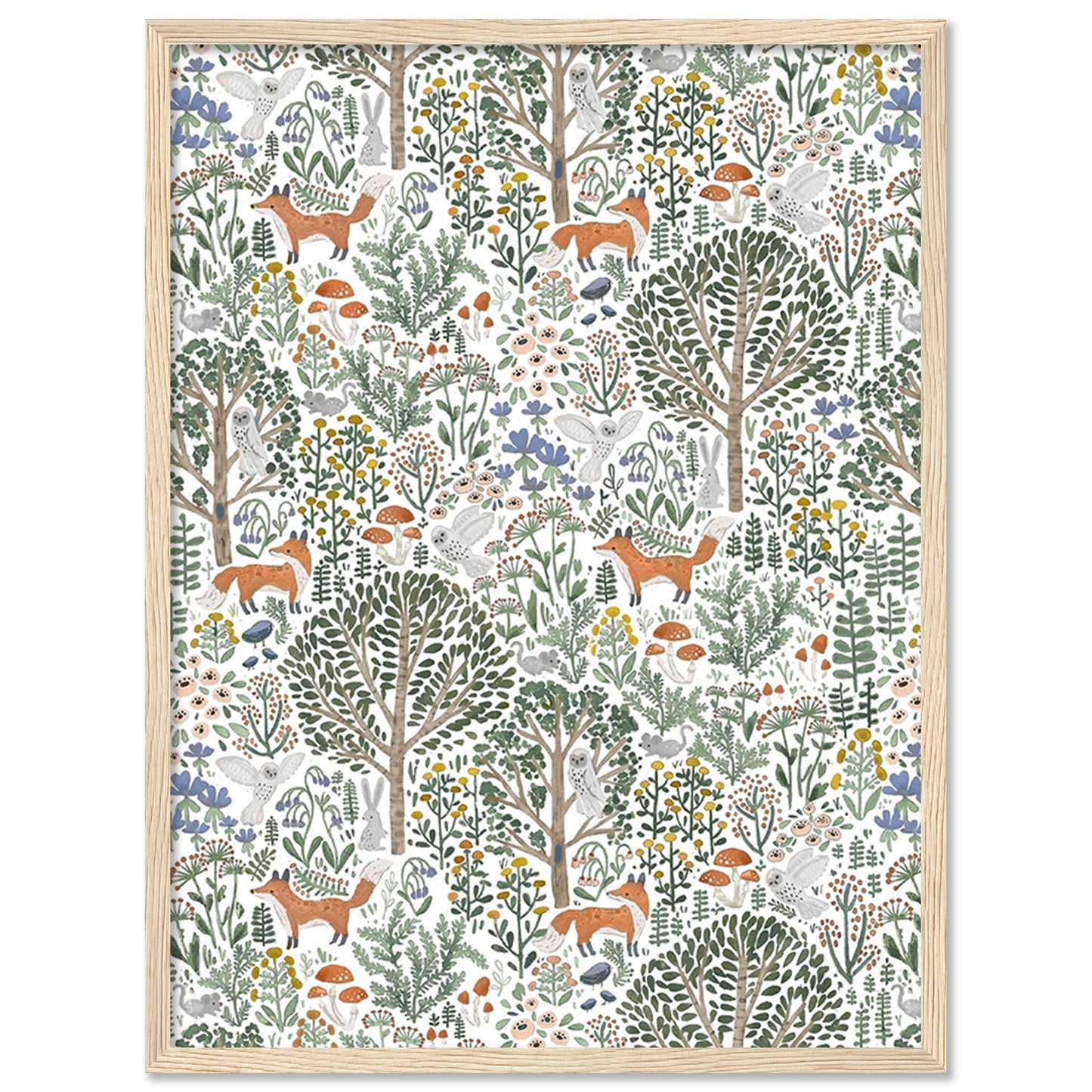 Nature Inspired Framed Art Posters for Home and Office Wall Decor
