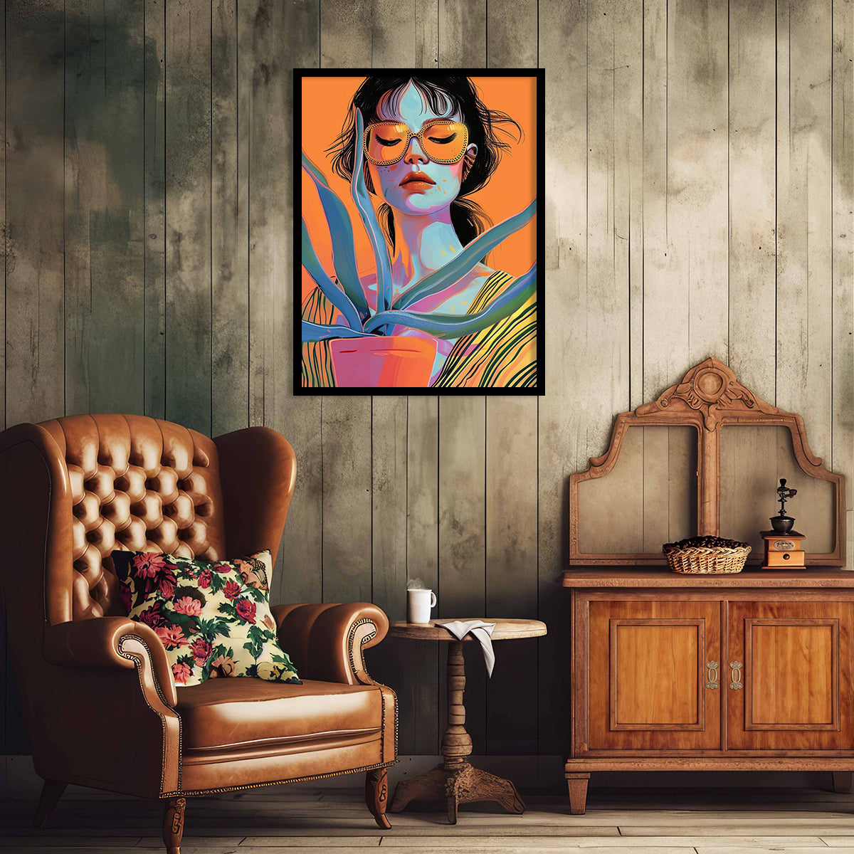 Nature Inspired Framed Art Posters for Home and Office Wall Decor