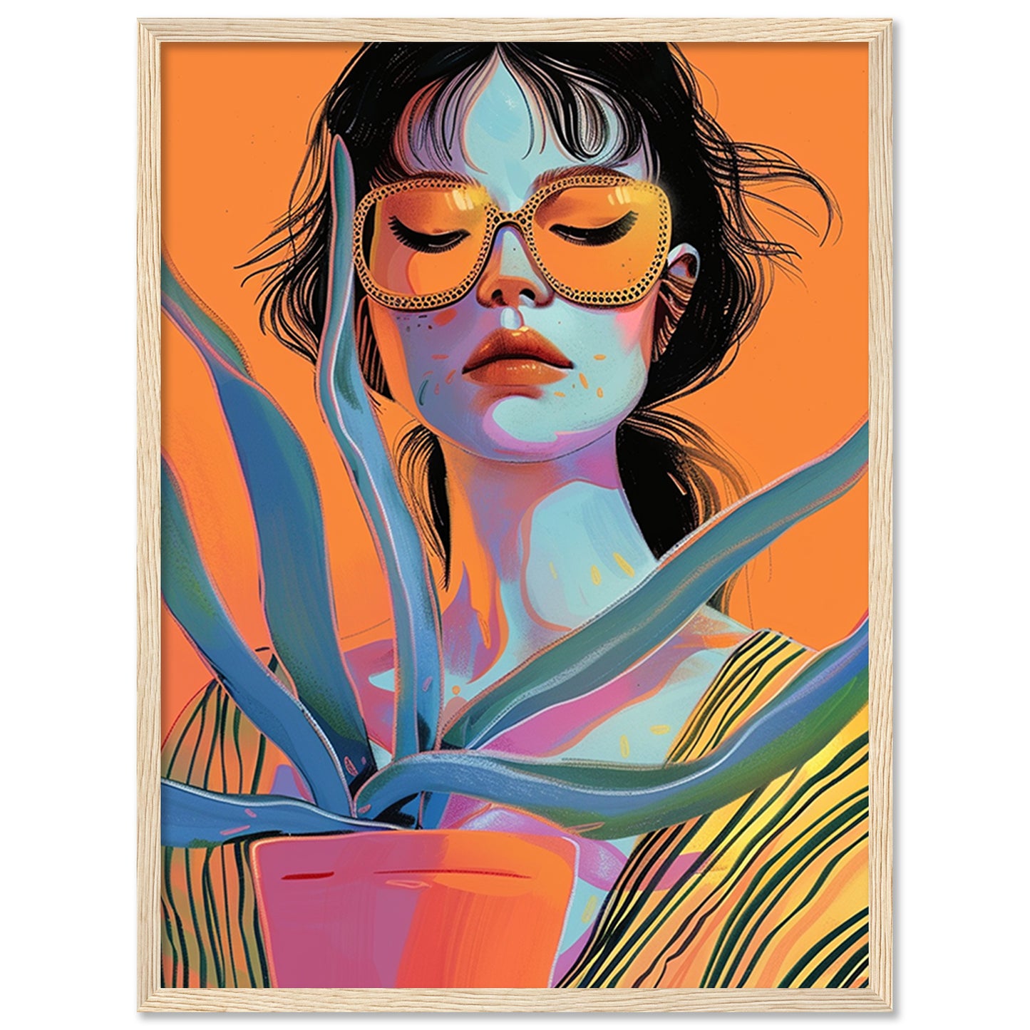Nature Inspired Framed Art Posters for Home and Office Wall Decor