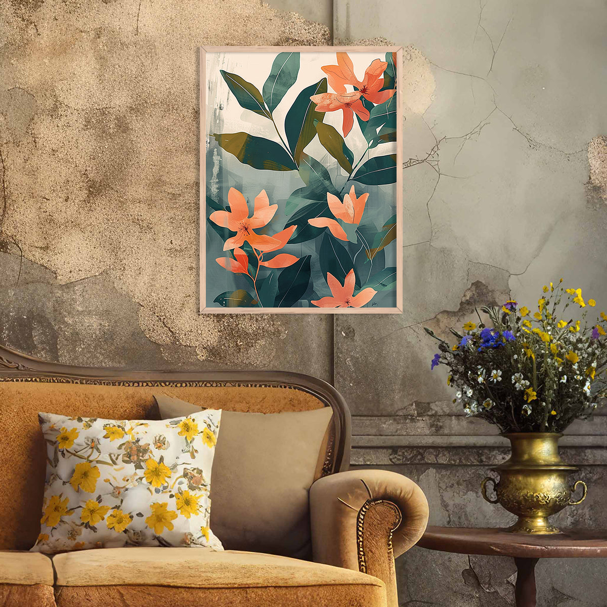 Nature Inspired Framed Art Posters for Home and Office Wall Decor