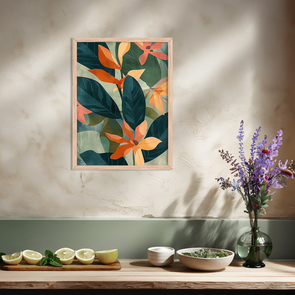 Nature Inspired Framed Art Posters for Home and Office Wall Decor