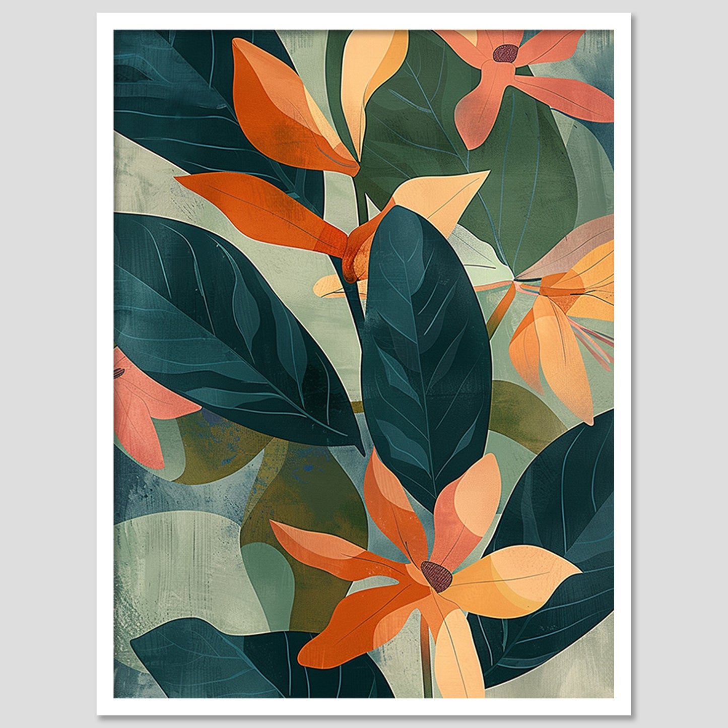 Nature Inspired Framed Art Posters for Home and Office Wall Decor