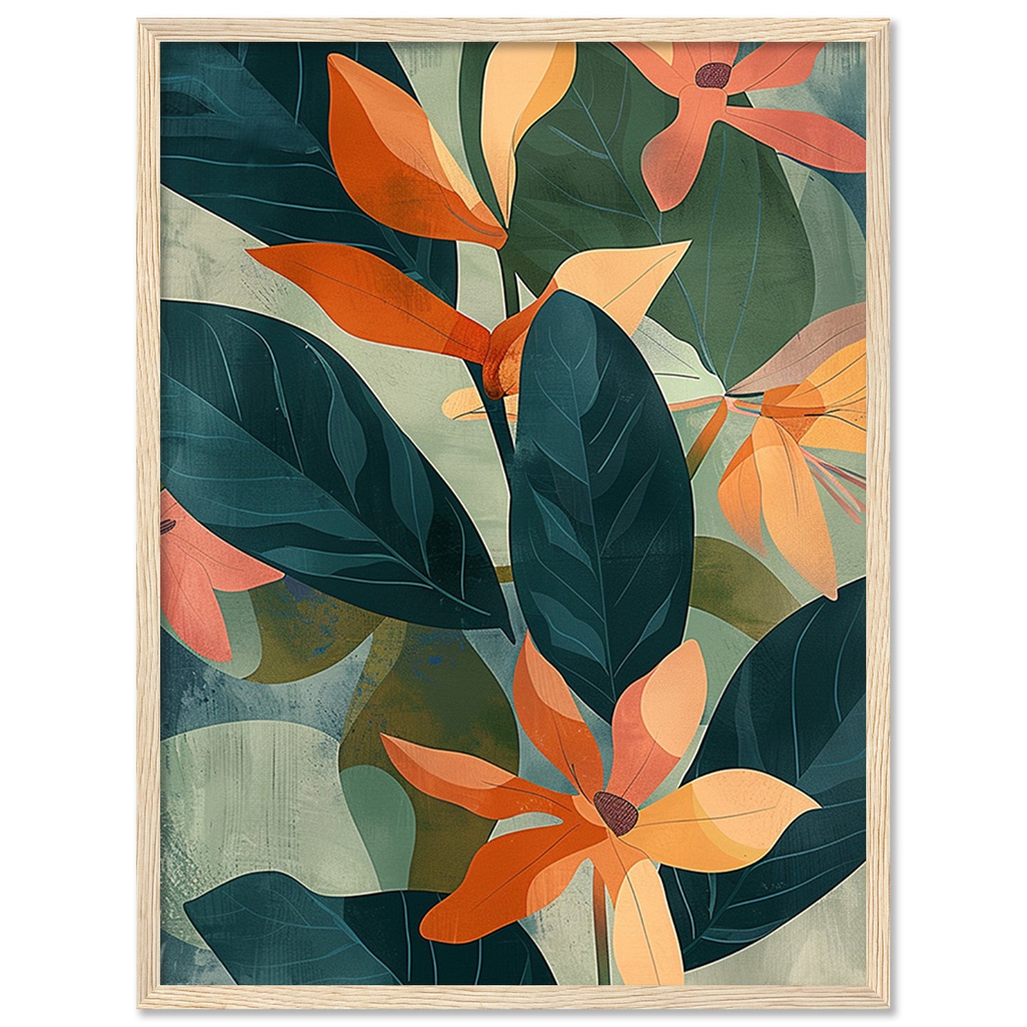 Nature Inspired Framed Art Posters for Home and Office Wall Decor