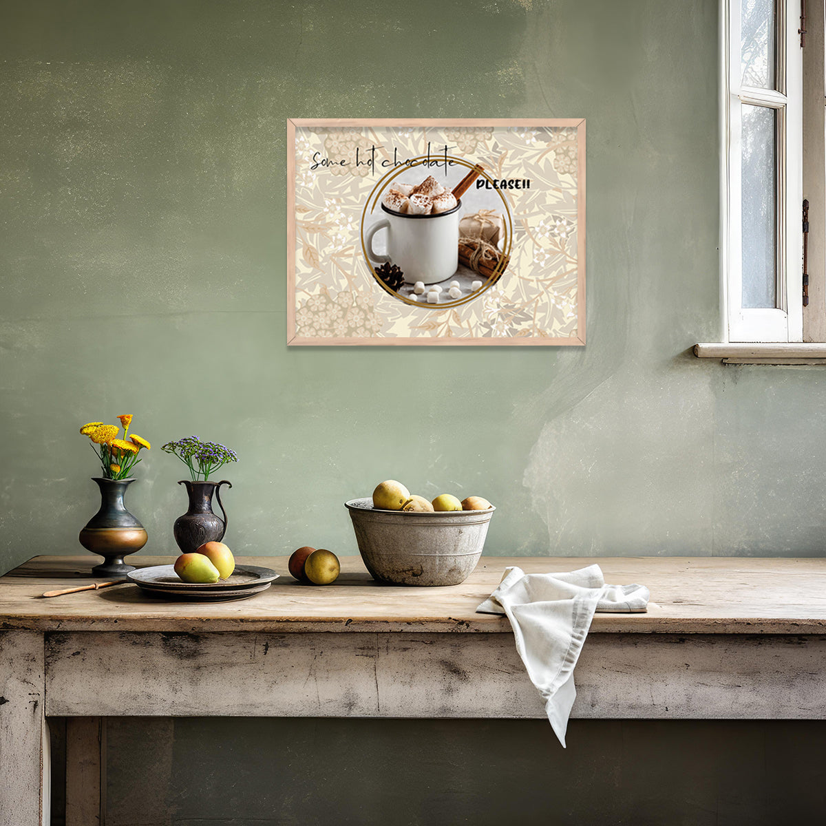 Framed Posters for Kitchen and Restaurant Wall Décor