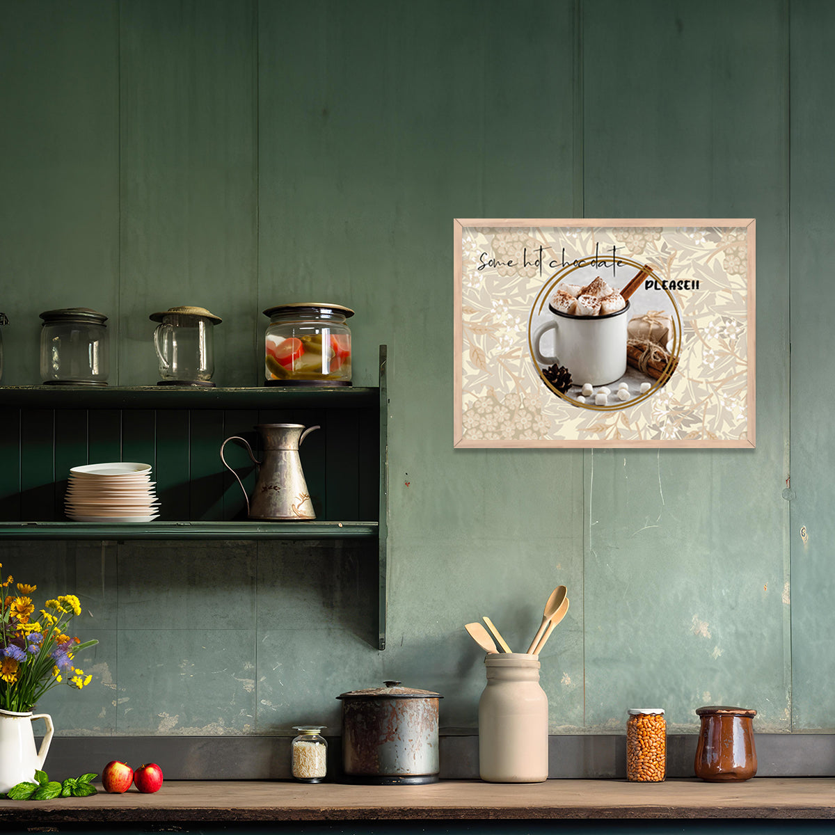 Framed Posters for Kitchen and Restaurant Wall Décor