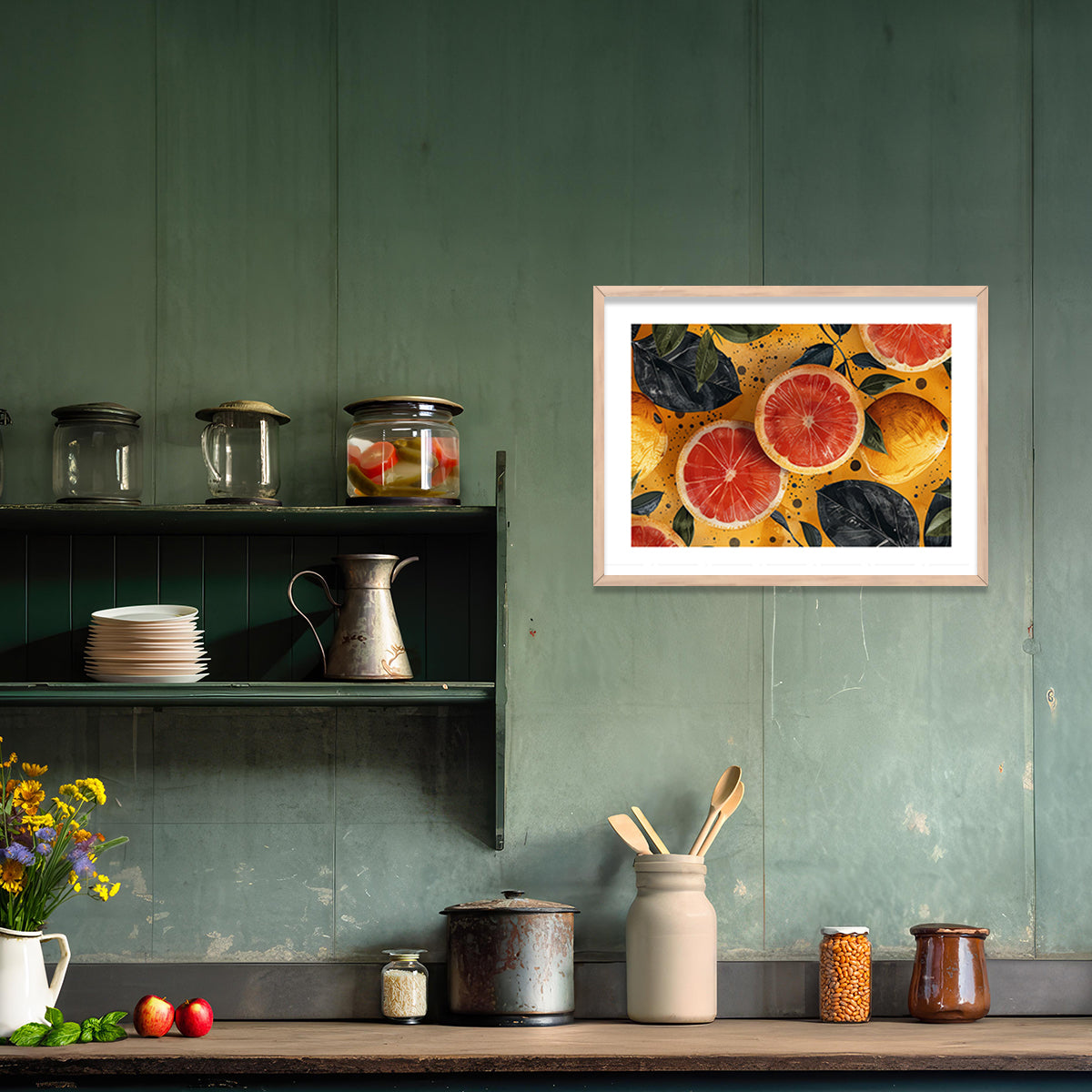 Framed Posters for Kitchen and Dining Room Elegance