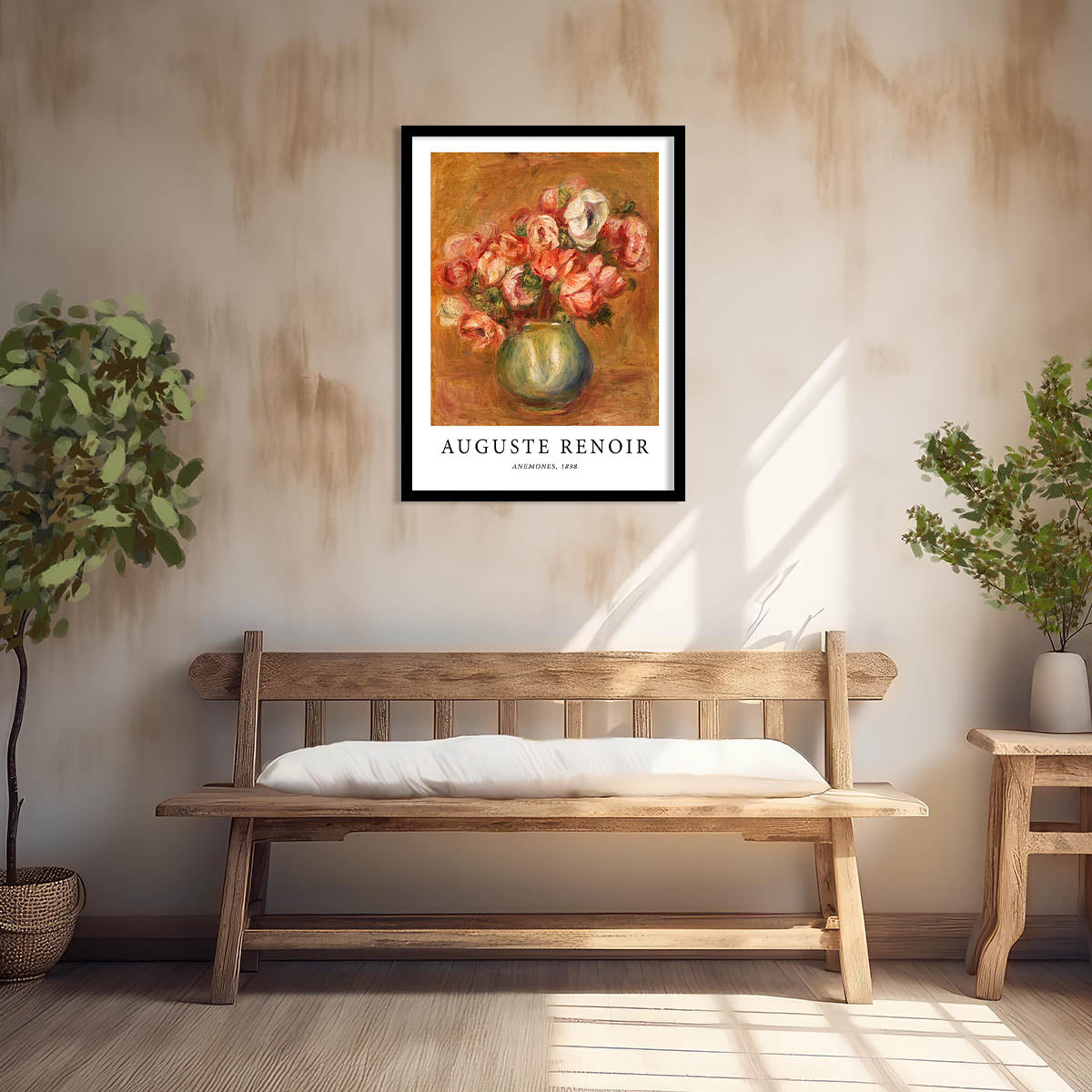 Flower Pot Wall Art Paintings For Hanging Frame For Home Decor Living Room