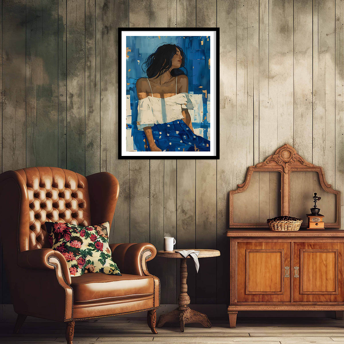 Woman Wall Art Paintings For Hanging Frame For Home Decor Living Room
