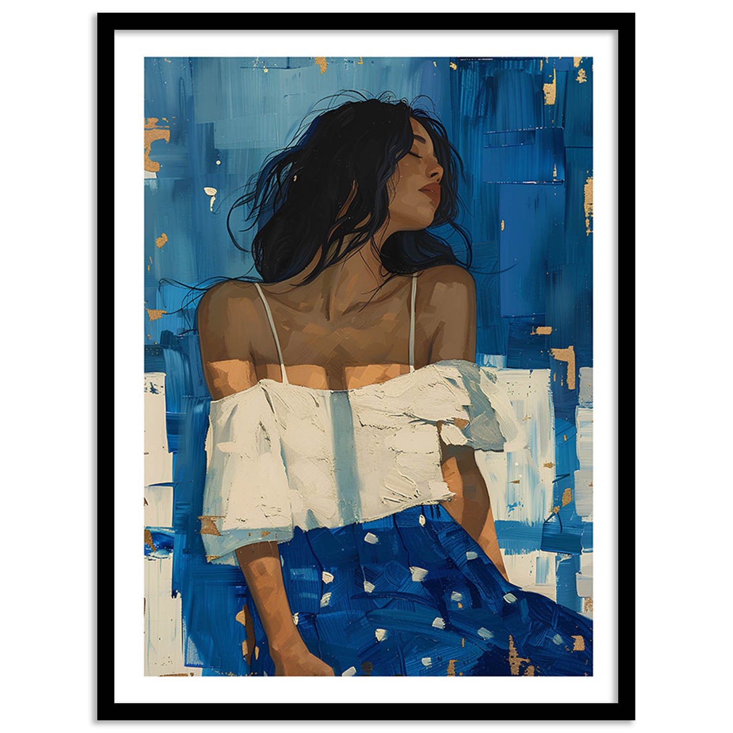 Woman Wall Art Paintings For Hanging Frame For Home Decor Living Room