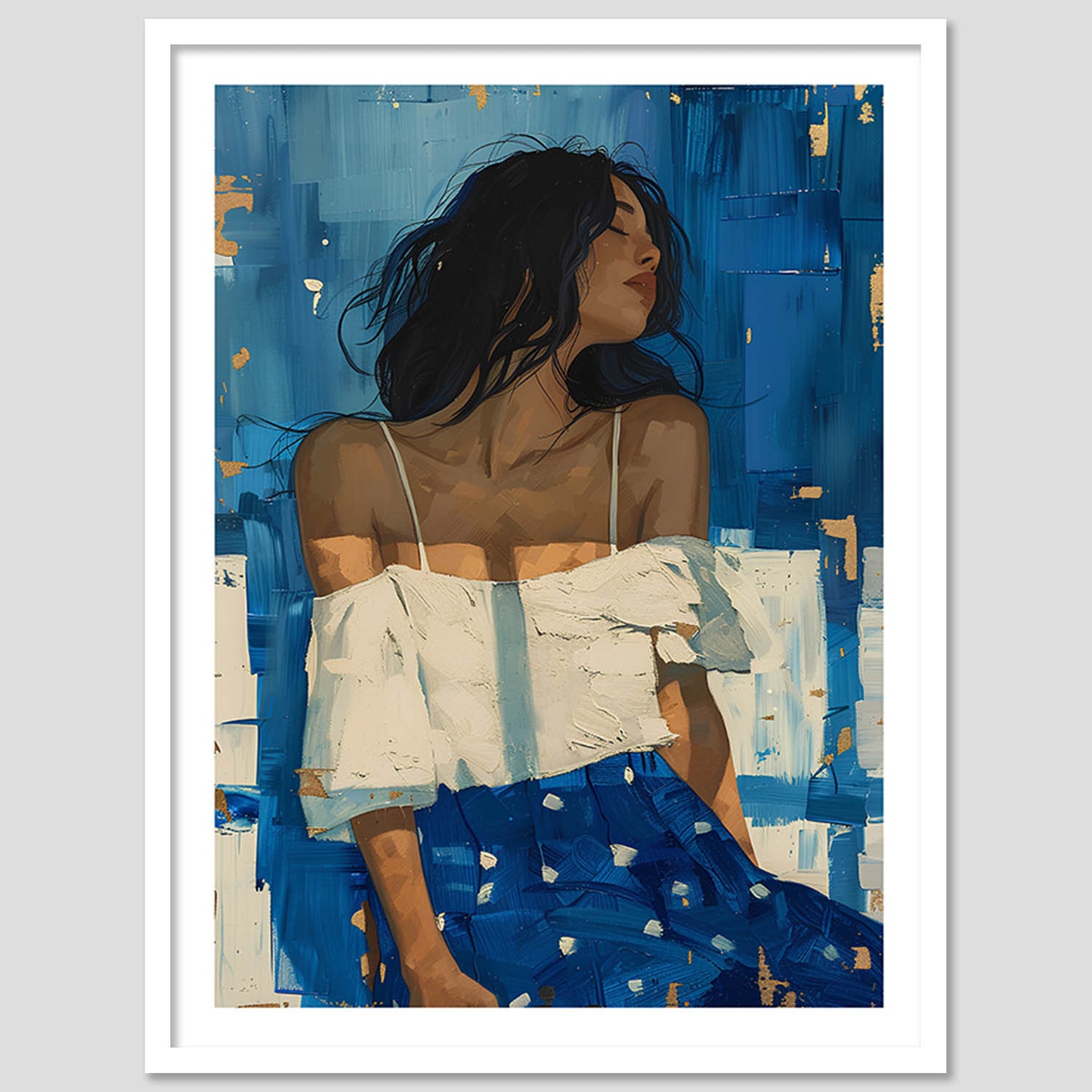 Woman Wall Art Paintings For Hanging Frame For Home Decor Living Room