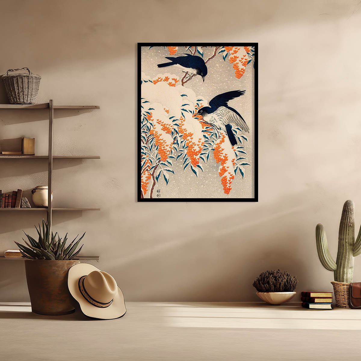 Nature Inspired Framed Art Posters for Home and Office Wall Decor