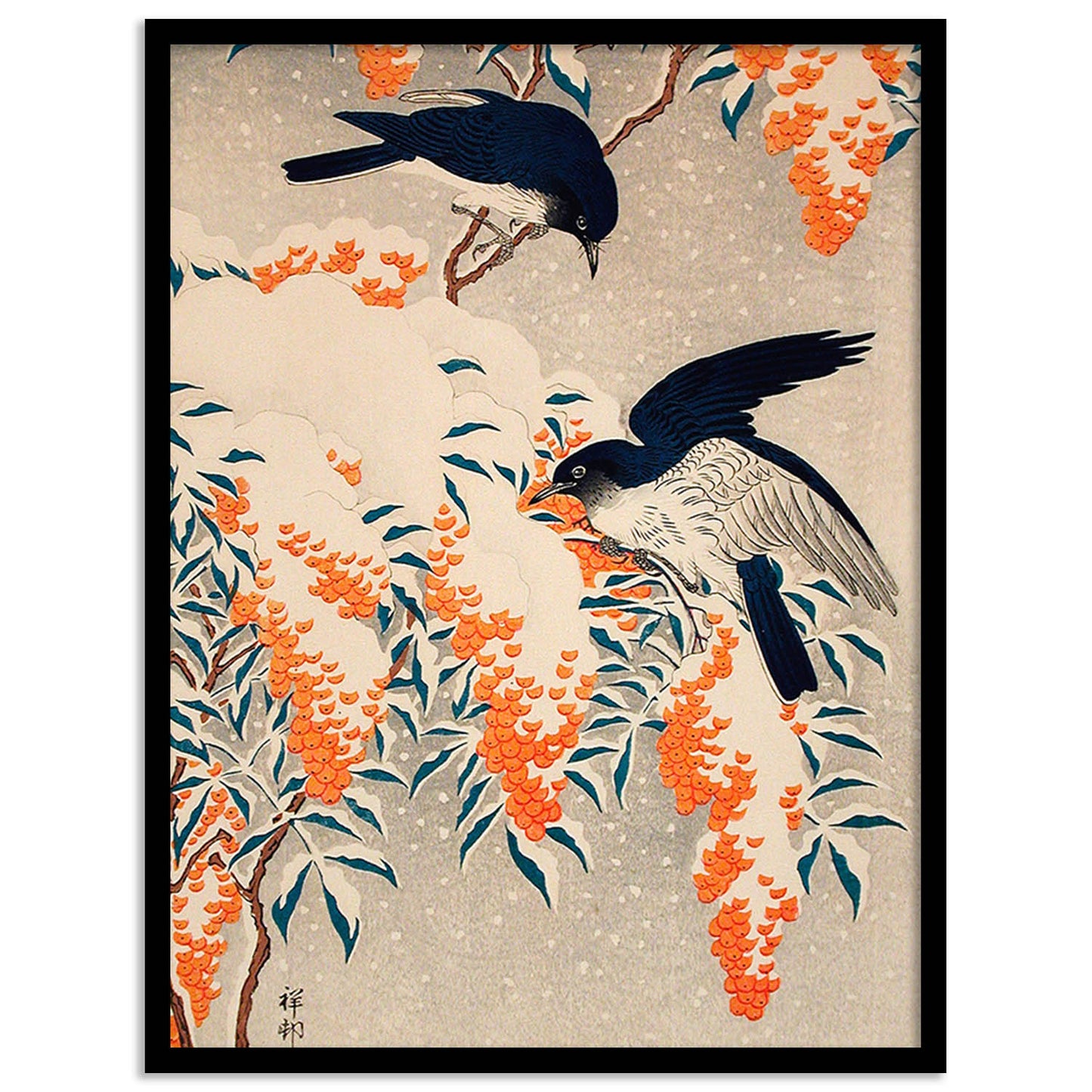 Nature Inspired Framed Art Posters for Home and Office Wall Decor