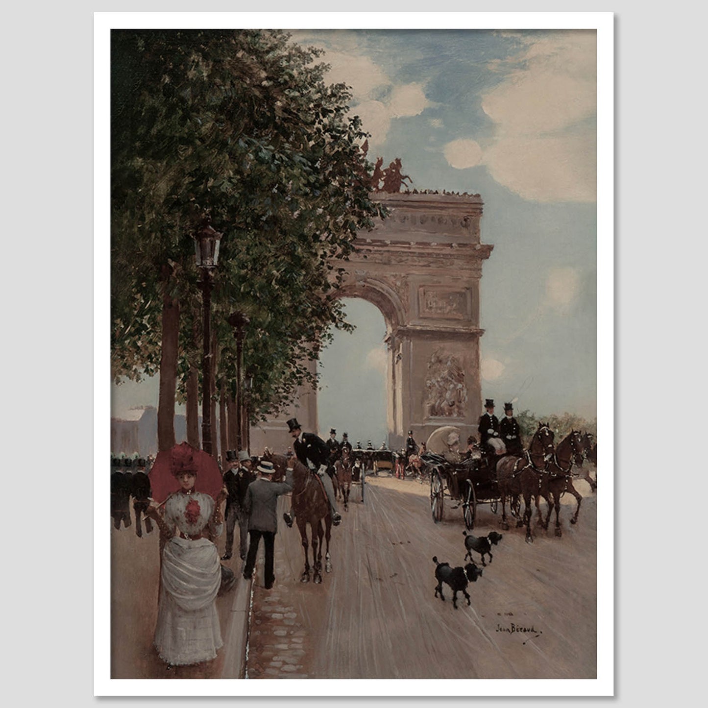 Jean Beraud Wall Art Living Room Bedroom Home and Office Wall Decor Art Posters