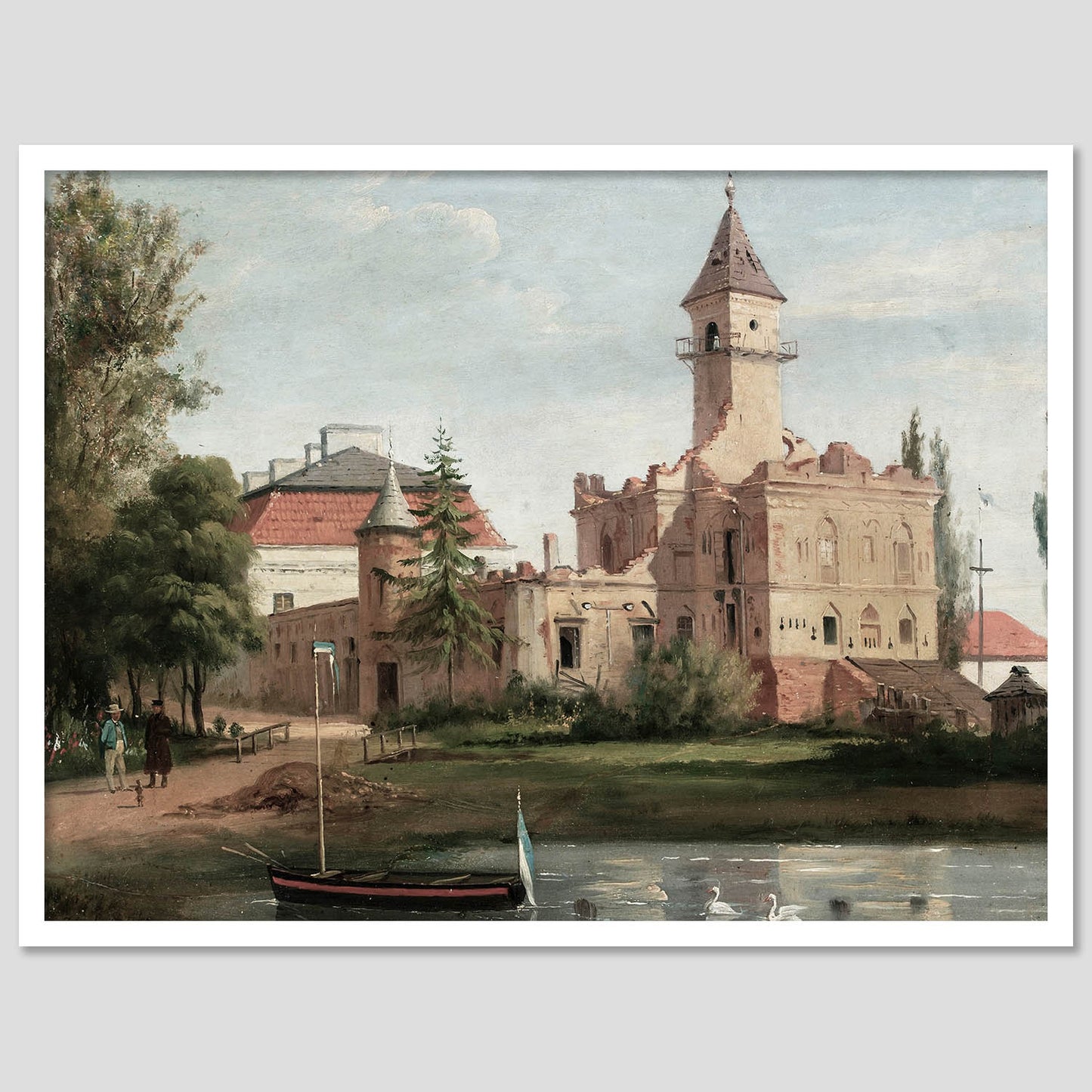 View Of The Castle Wall Art Living Room Bedroom Home and Office Wall Decor Art Posters