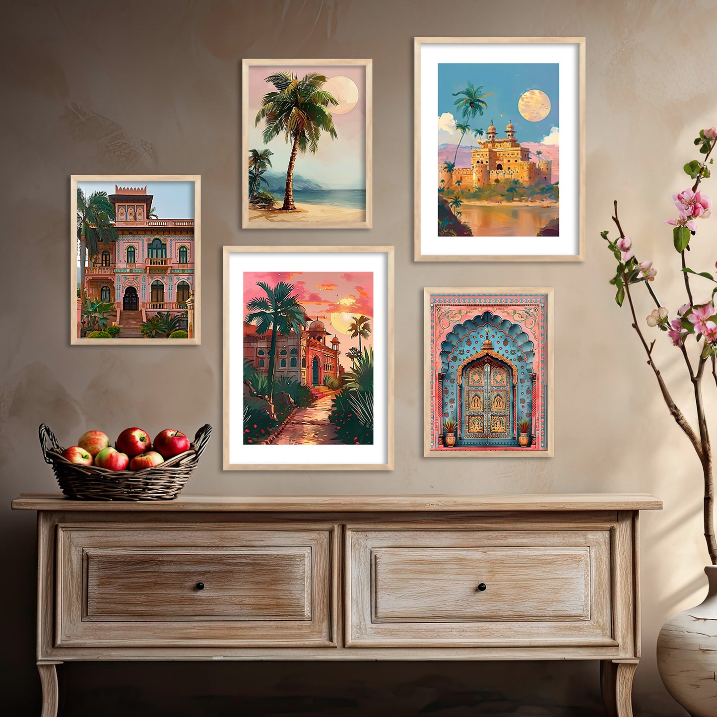 Mansion Wall Art Paintings For Hanging Frame For Home Decor Living Room