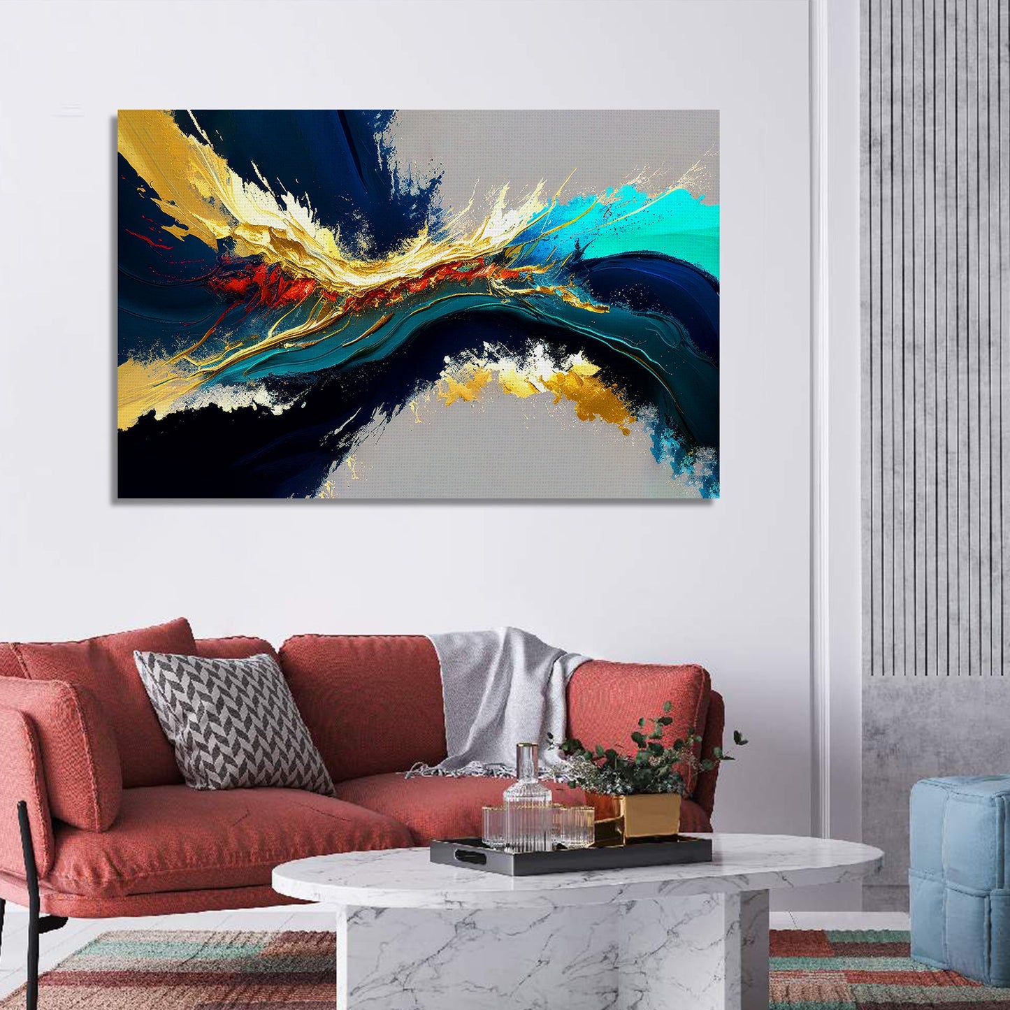 Modern Art Canvas for Wall Decor - Beautiful Abstract Art Canvas Painting