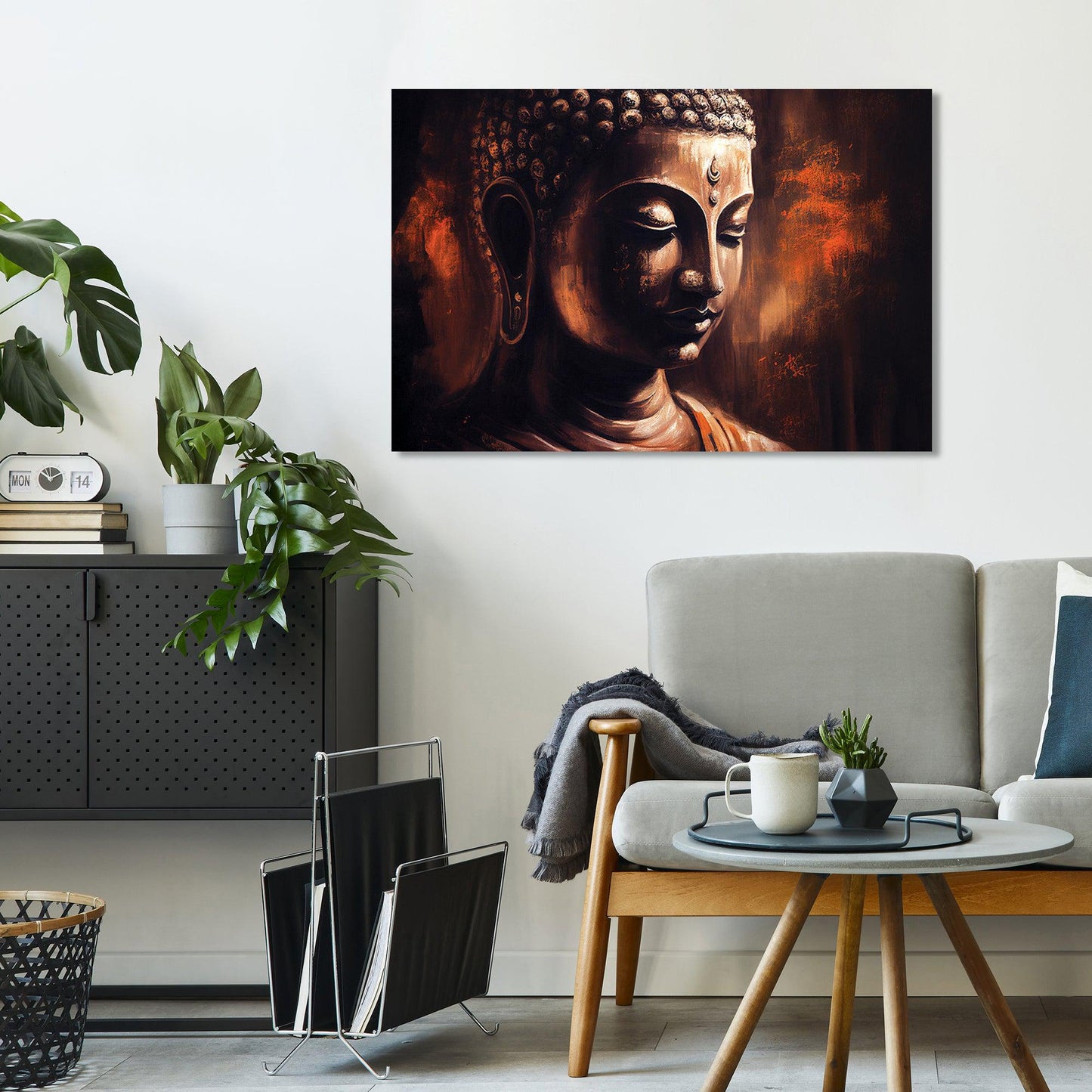 Kotart-Golden Buddha Canvas Paintings - Modern Canvas Art for Wall Decor-Posters, Prints, & Visual Artwork