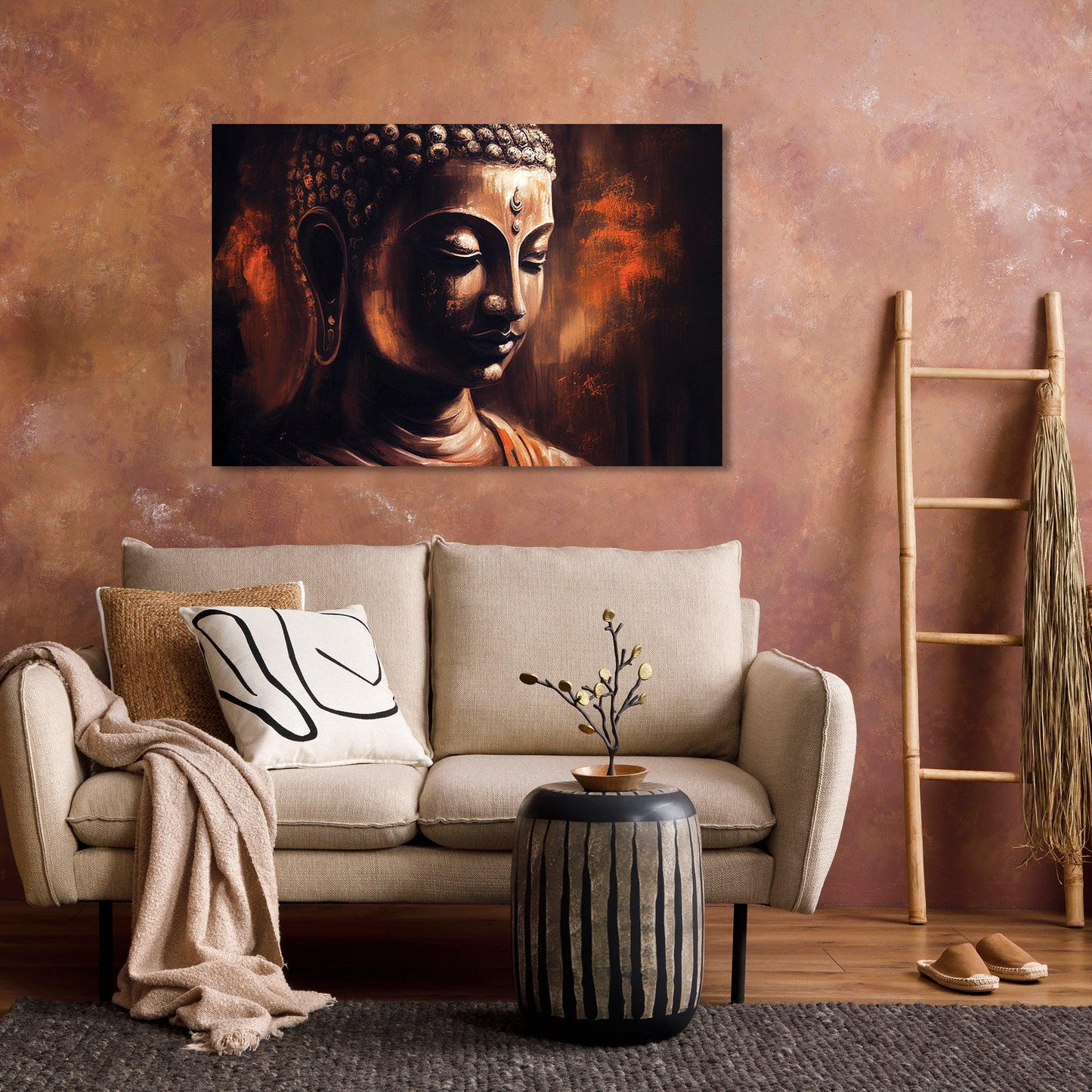 Kotart-Golden Buddha Canvas Paintings - Modern Canvas Art for Wall Decor-Posters, Prints, & Visual Artwork