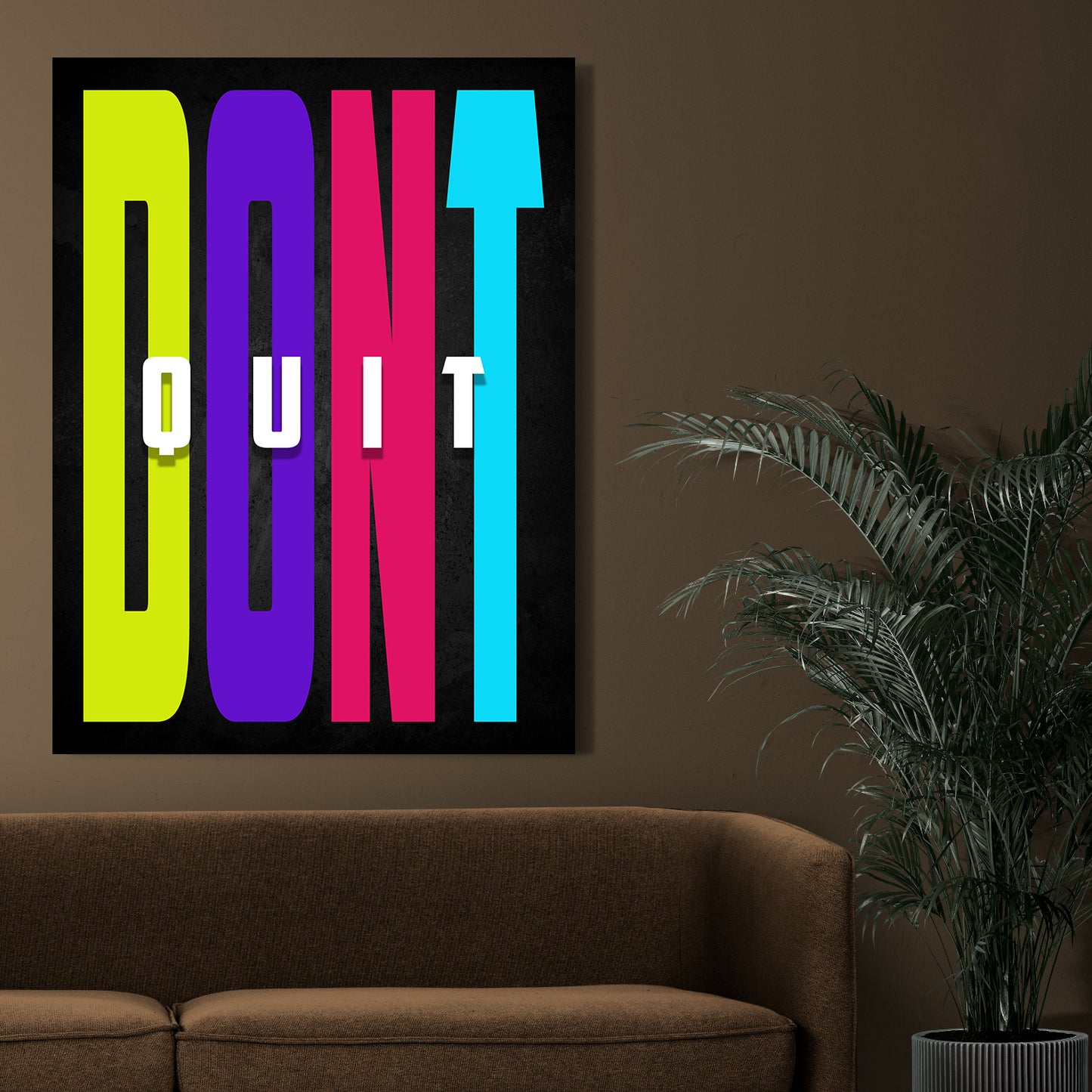 Motivational Quote Canvas for office home decor