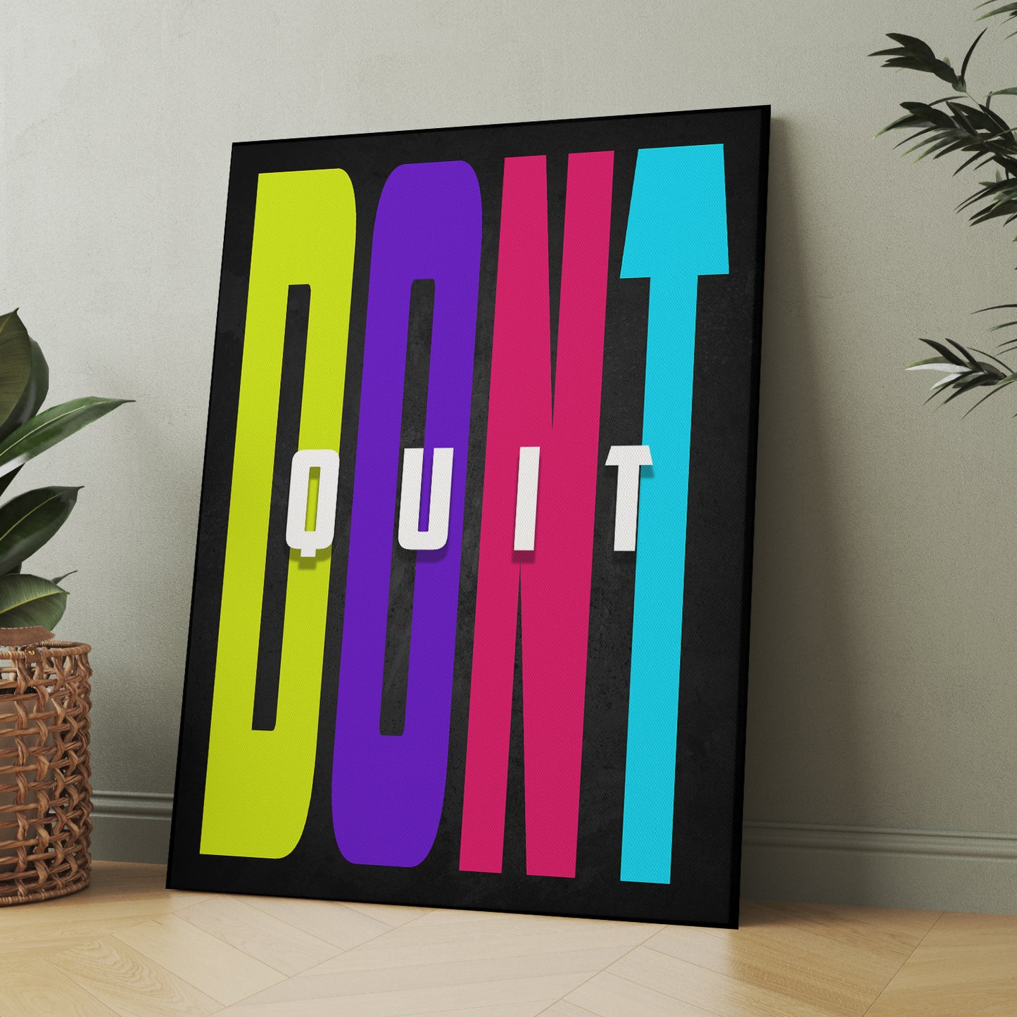 Motivational Quote Canvas for office home decor