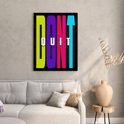 Motivational Quote Canvas for office home decor