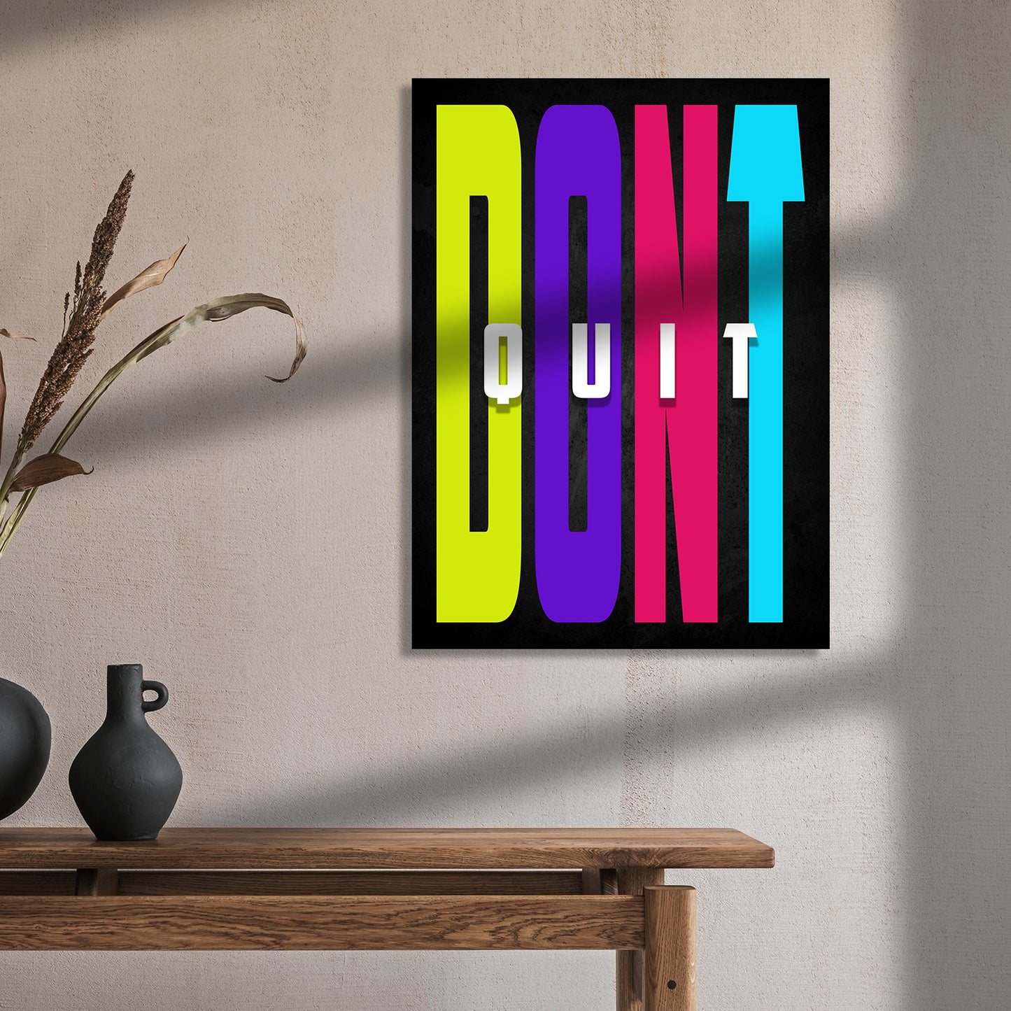 Motivational Quote Canvas for office home decor