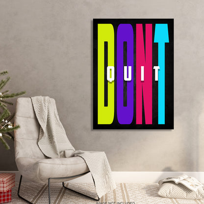 Motivational Quote Canvas for office home decor