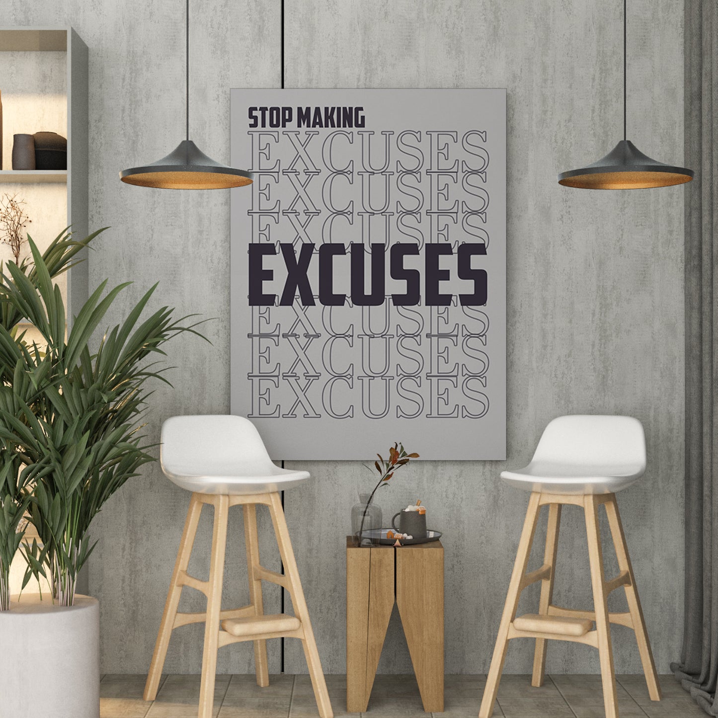 Motivational Quote wall canvas for office