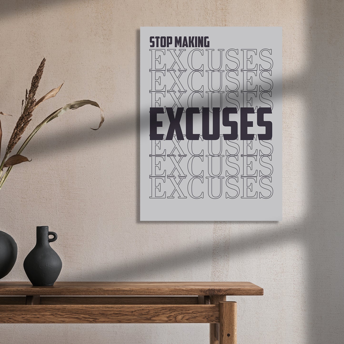 Motivational Quote wall canvas for office