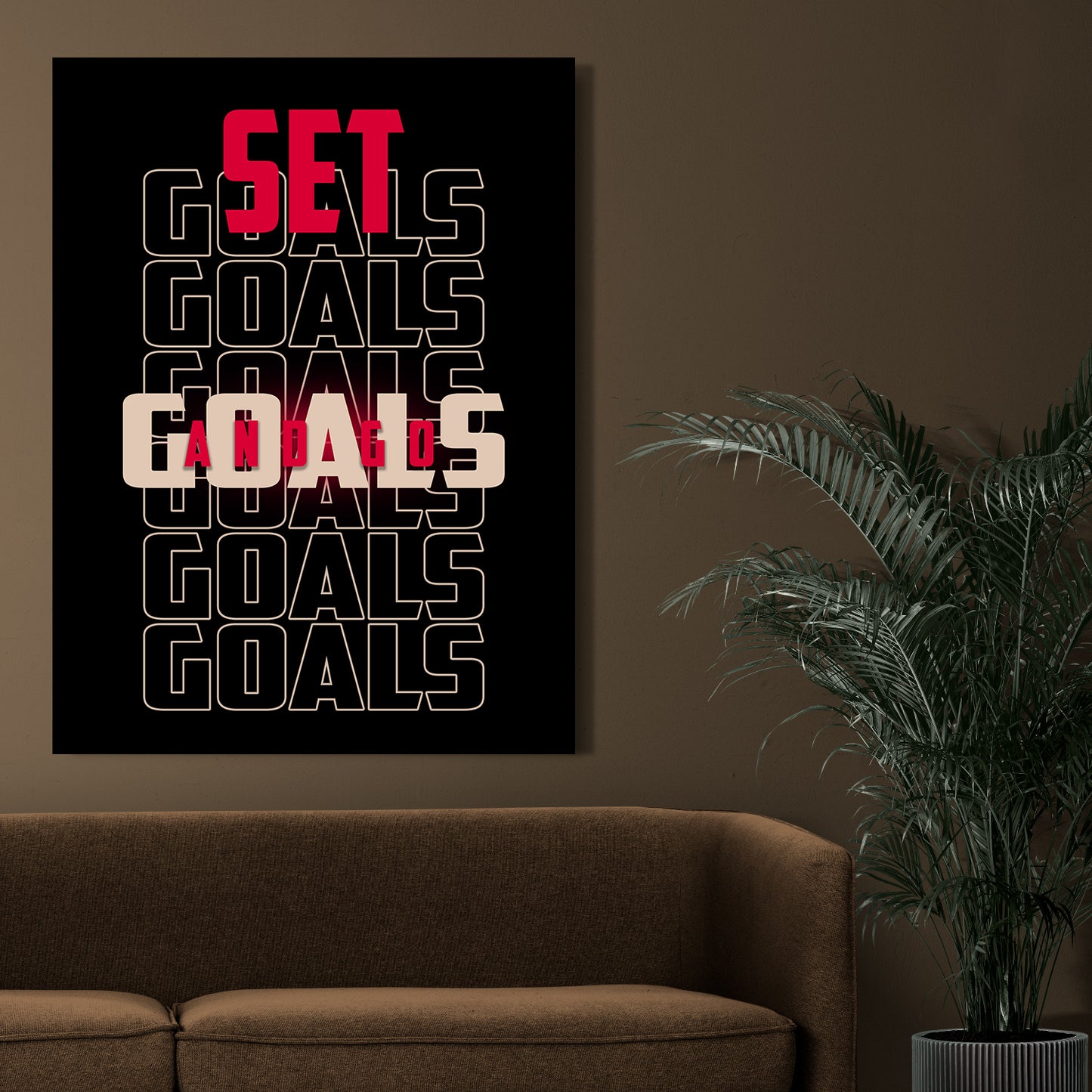 Motivational Canvas for wall decor office room Modern Art