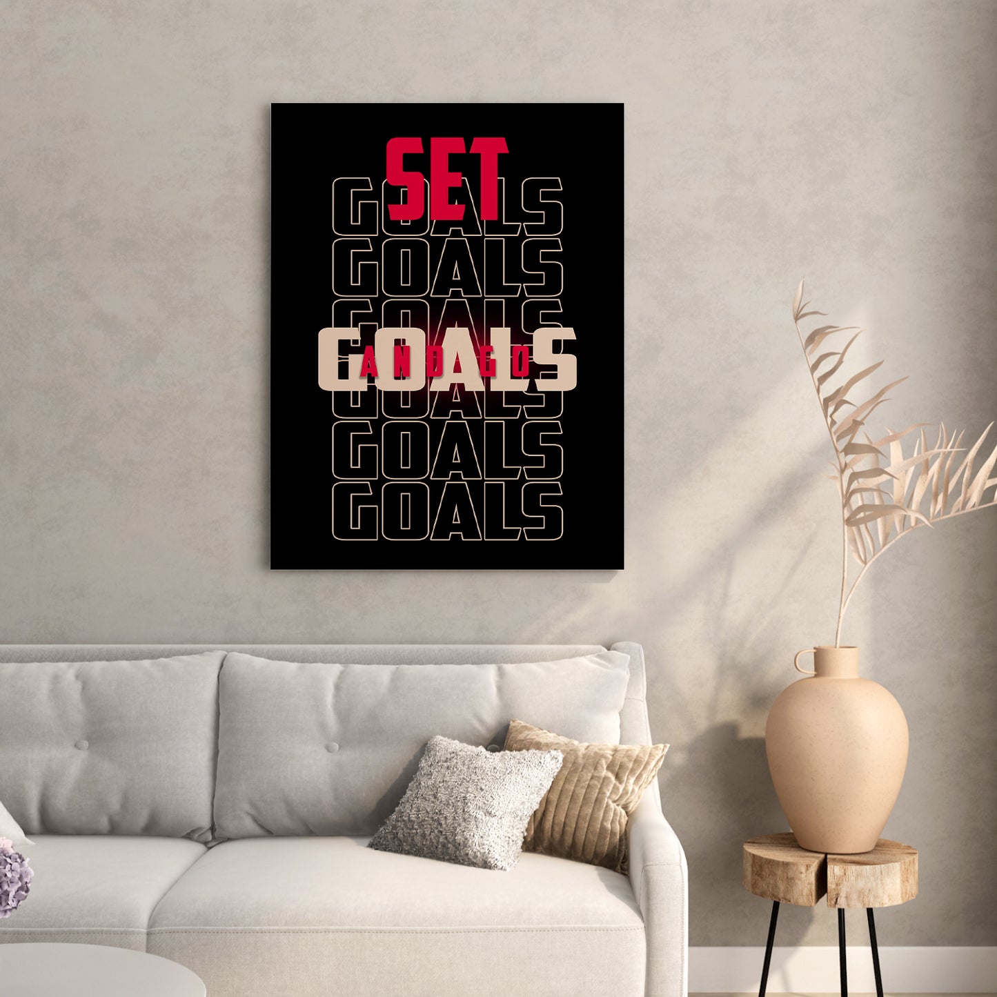 Motivational Canvas for wall decor office room Modern Art